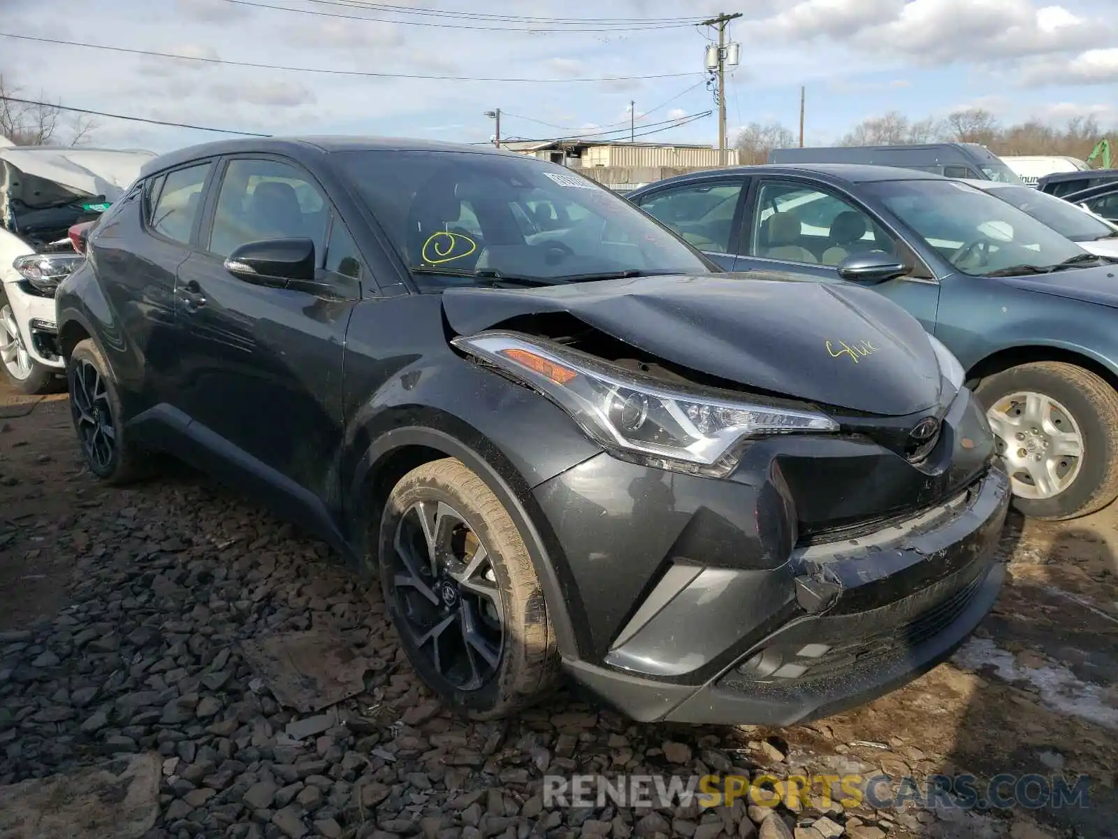 1 Photograph of a damaged car JTNKHMBX8K1035574 TOYOTA C-HR 2019