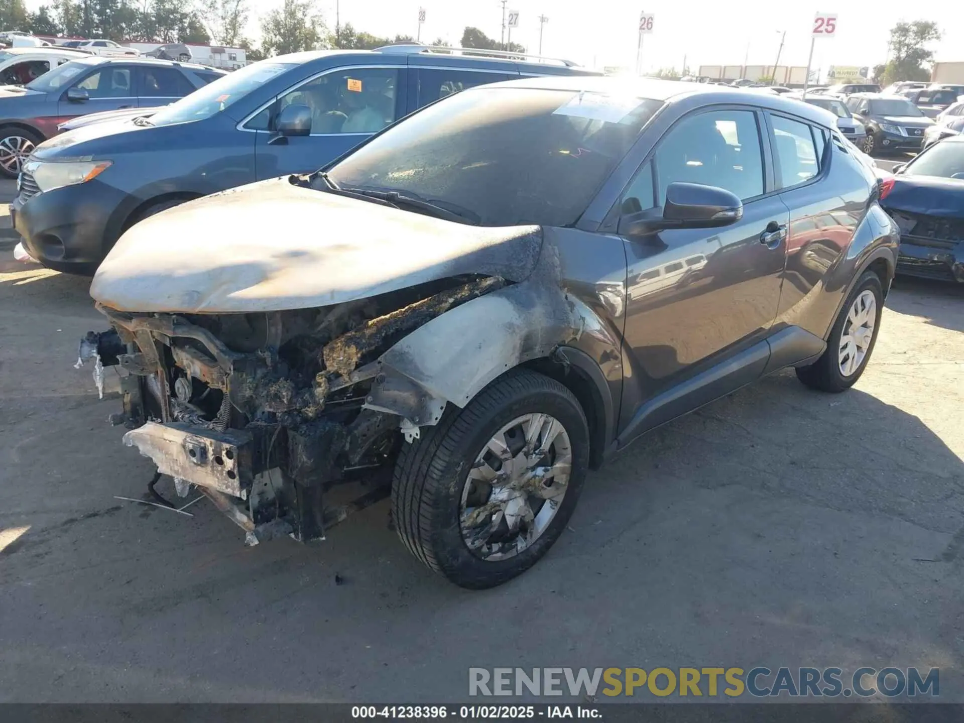 2 Photograph of a damaged car JTNKHMBX8K1037552 TOYOTA C-HR 2019