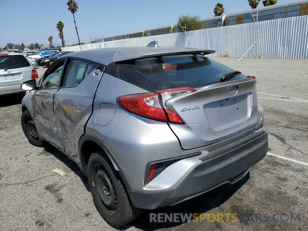 3 Photograph of a damaged car JTNKHMBX8K1039818 TOYOTA C-HR 2019