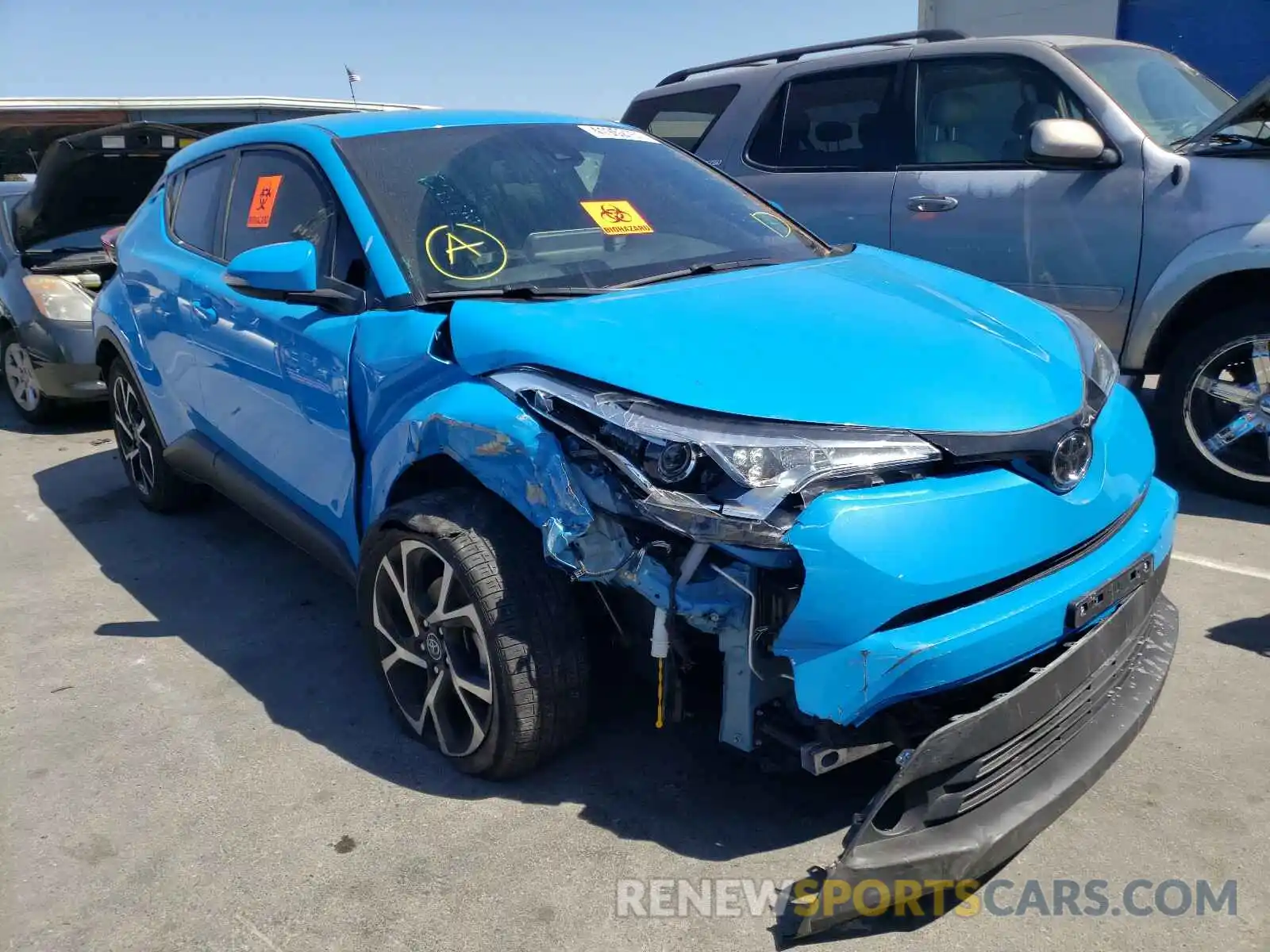 1 Photograph of a damaged car JTNKHMBX8K1043772 TOYOTA C-HR 2019