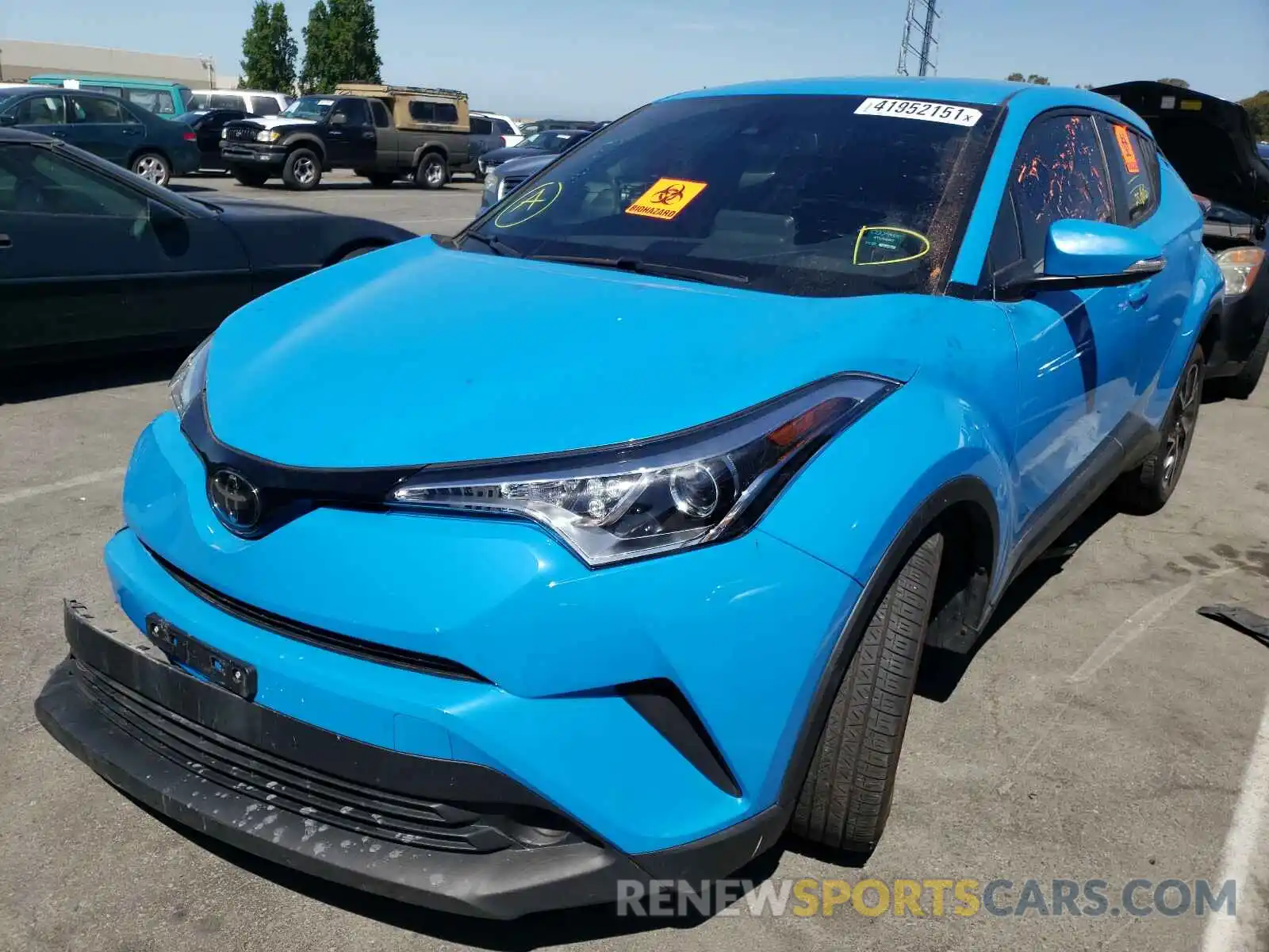 2 Photograph of a damaged car JTNKHMBX8K1043772 TOYOTA C-HR 2019