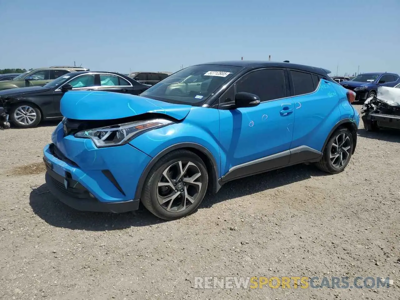 1 Photograph of a damaged car JTNKHMBX8K1044226 TOYOTA C-HR 2019