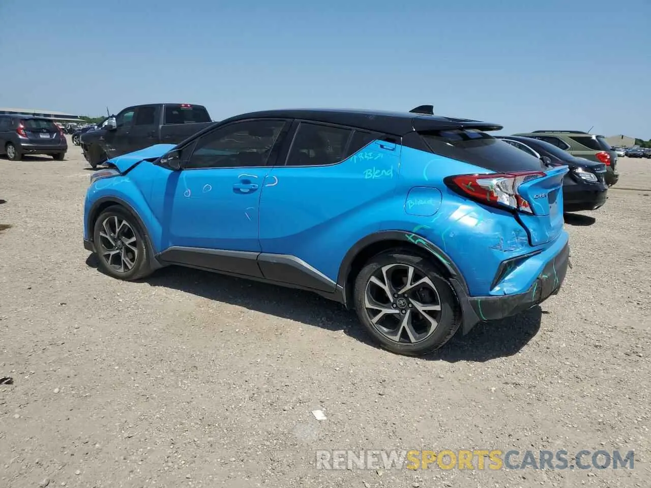 2 Photograph of a damaged car JTNKHMBX8K1044226 TOYOTA C-HR 2019