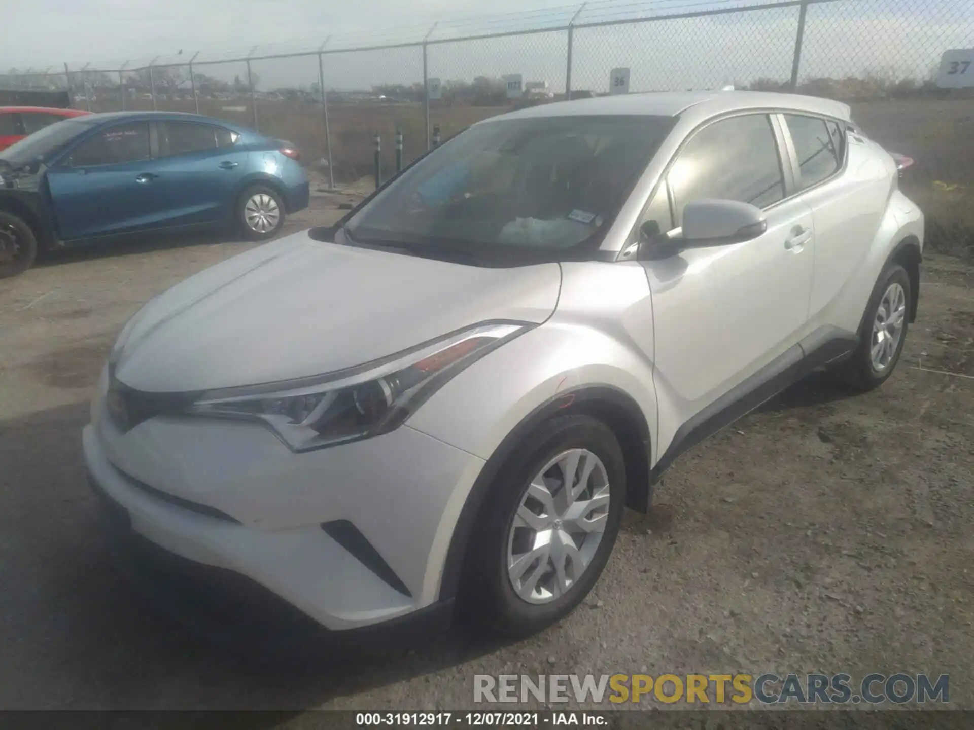 2 Photograph of a damaged car JTNKHMBX8K1047952 TOYOTA C-HR 2019