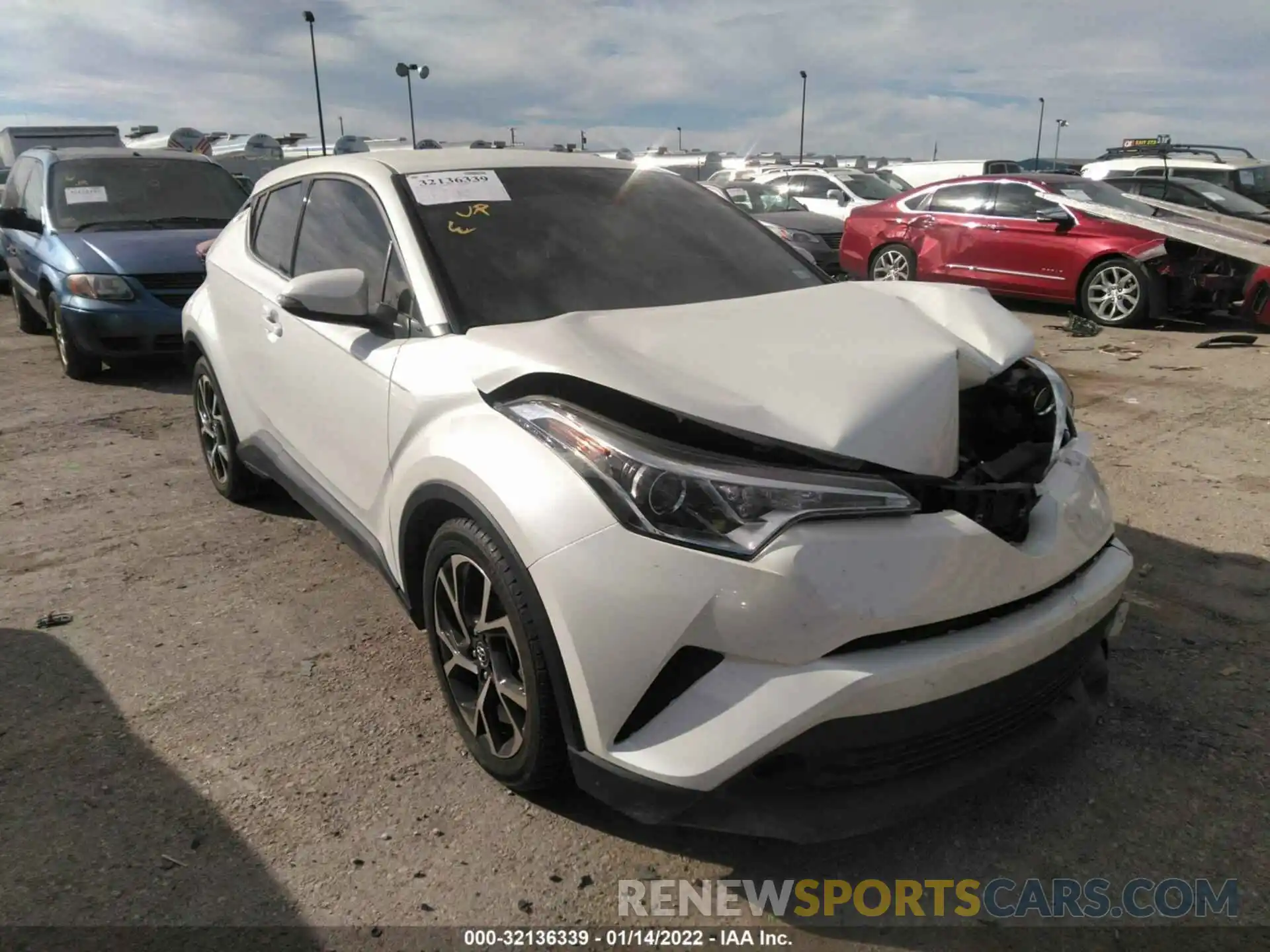 1 Photograph of a damaged car JTNKHMBX8K1050673 TOYOTA C-HR 2019