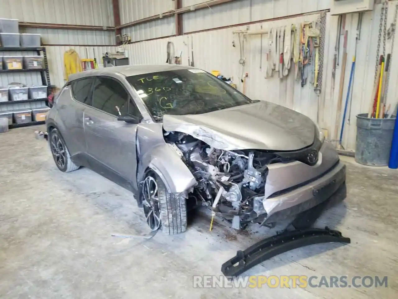 1 Photograph of a damaged car JTNKHMBX8K1052231 TOYOTA C-HR 2019