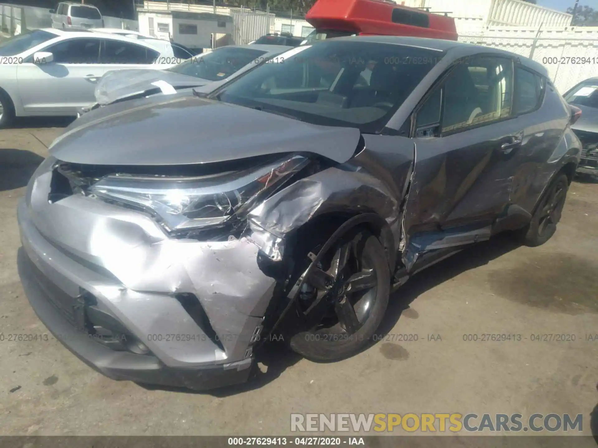 2 Photograph of a damaged car JTNKHMBX8K1054917 TOYOTA C-HR 2019