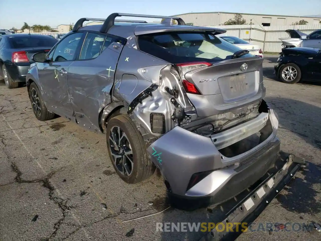 3 Photograph of a damaged car JTNKHMBX8K1056537 TOYOTA C-HR 2019