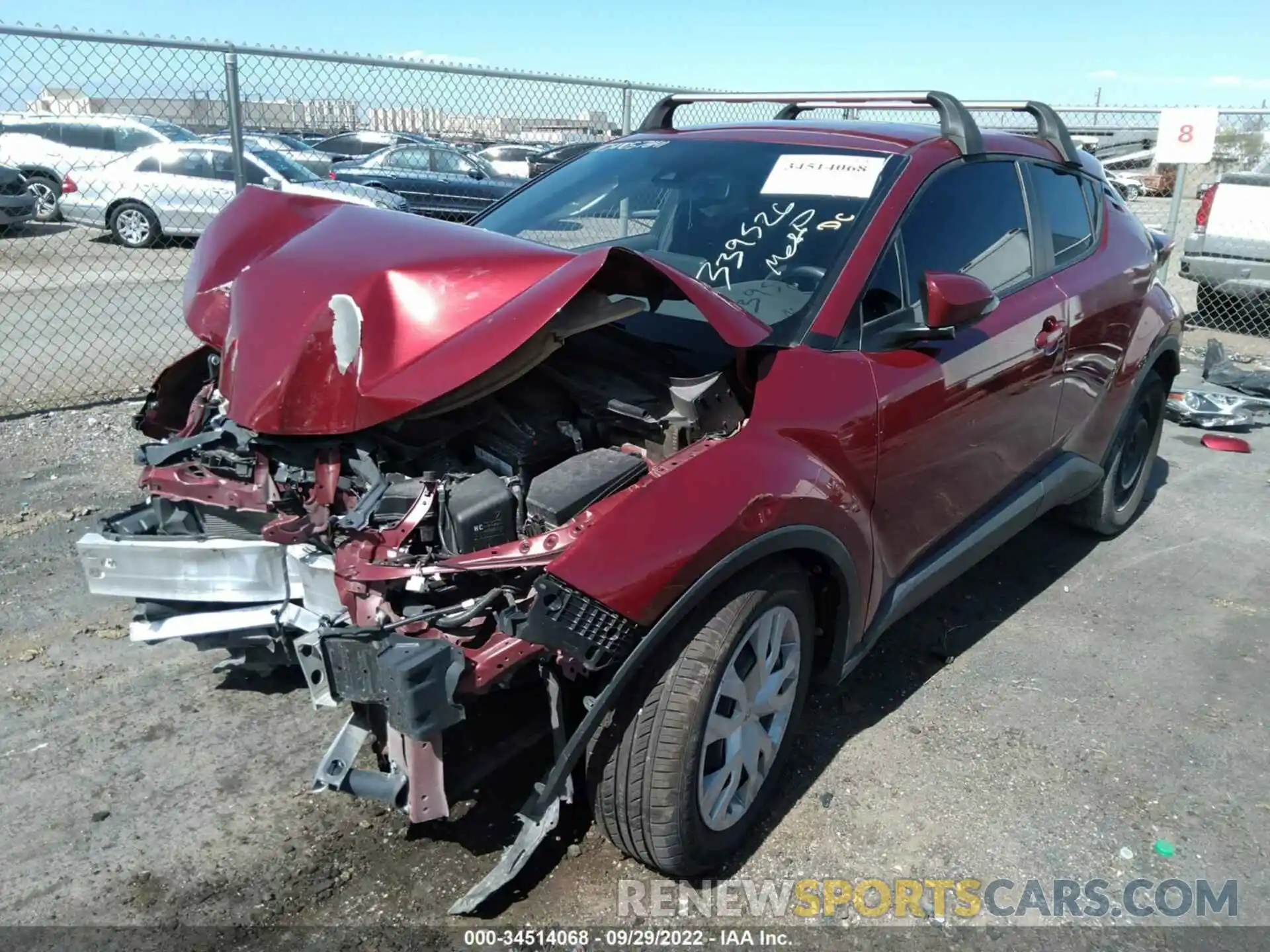 2 Photograph of a damaged car JTNKHMBX8K1057641 TOYOTA C-HR 2019