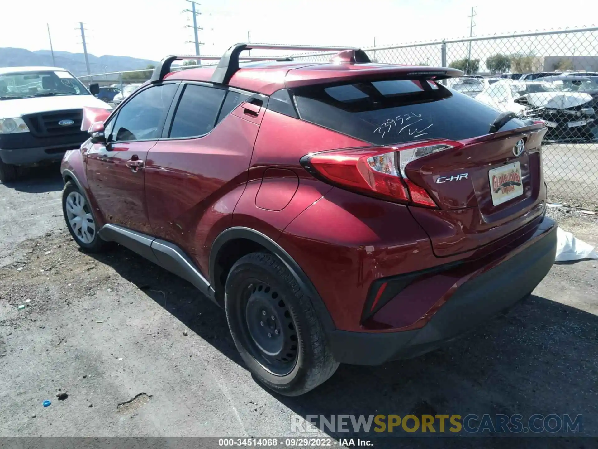 3 Photograph of a damaged car JTNKHMBX8K1057641 TOYOTA C-HR 2019