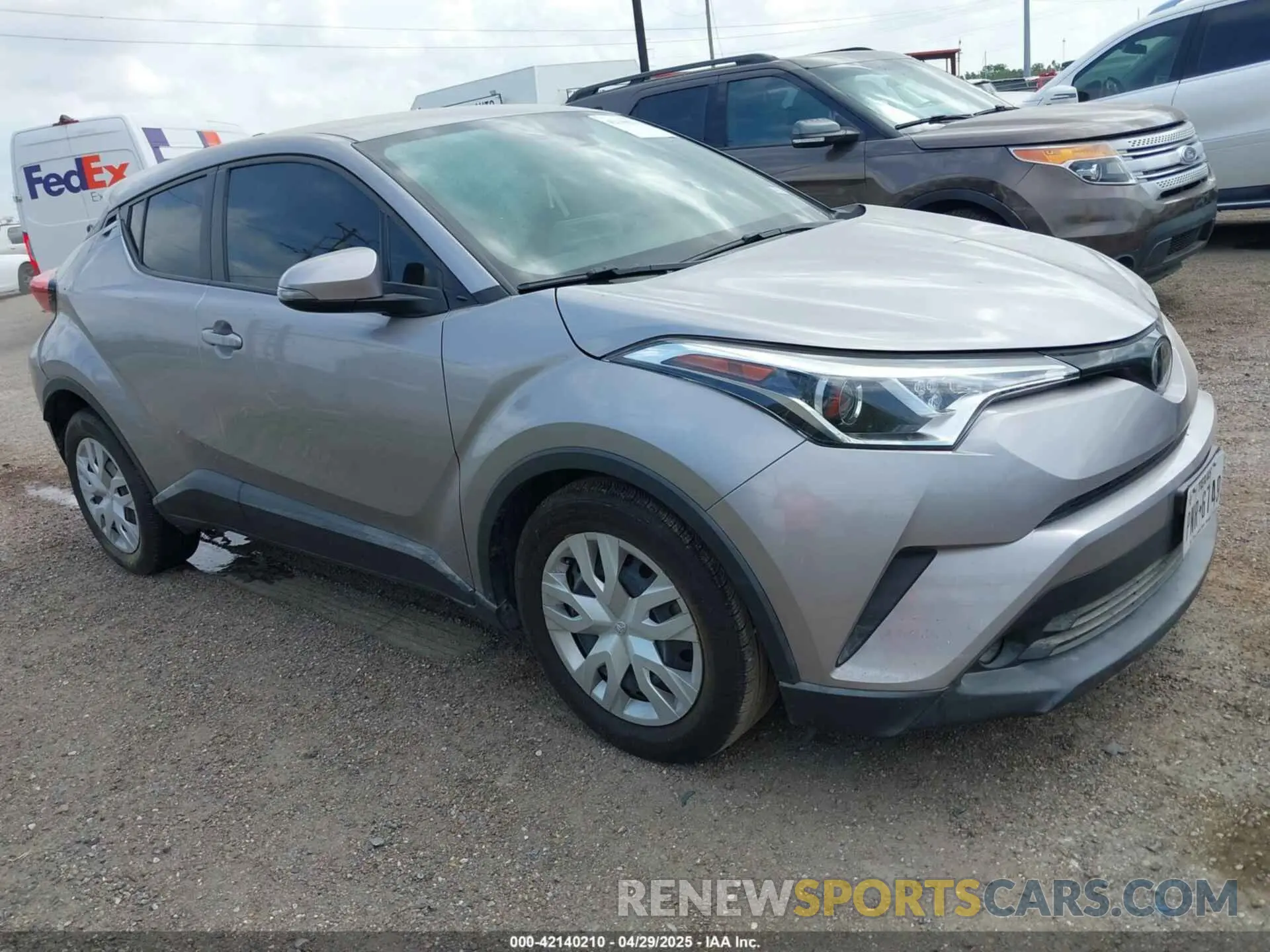 1 Photograph of a damaged car JTNKHMBX9K1014121 TOYOTA C-HR 2019