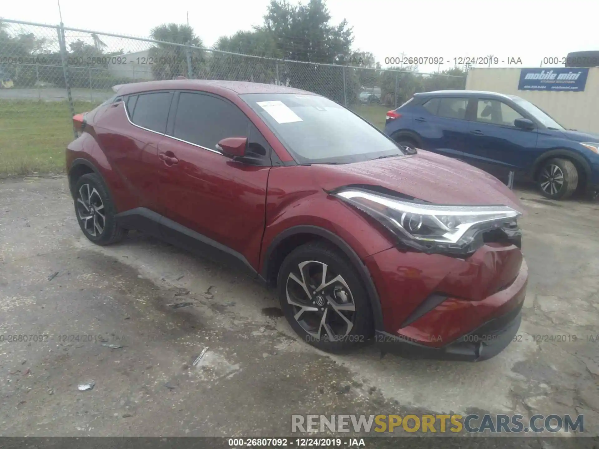 1 Photograph of a damaged car JTNKHMBX9K1015771 TOYOTA C-HR 2019