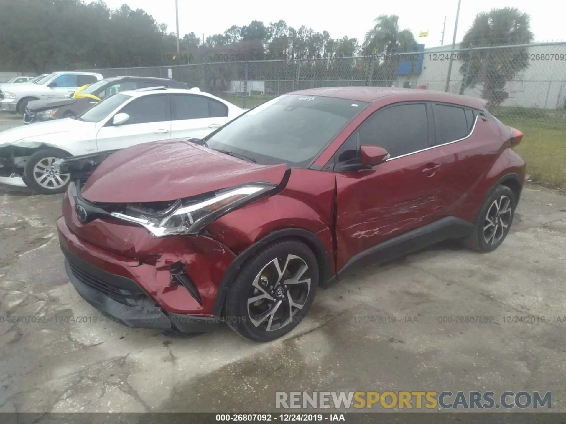 2 Photograph of a damaged car JTNKHMBX9K1015771 TOYOTA C-HR 2019