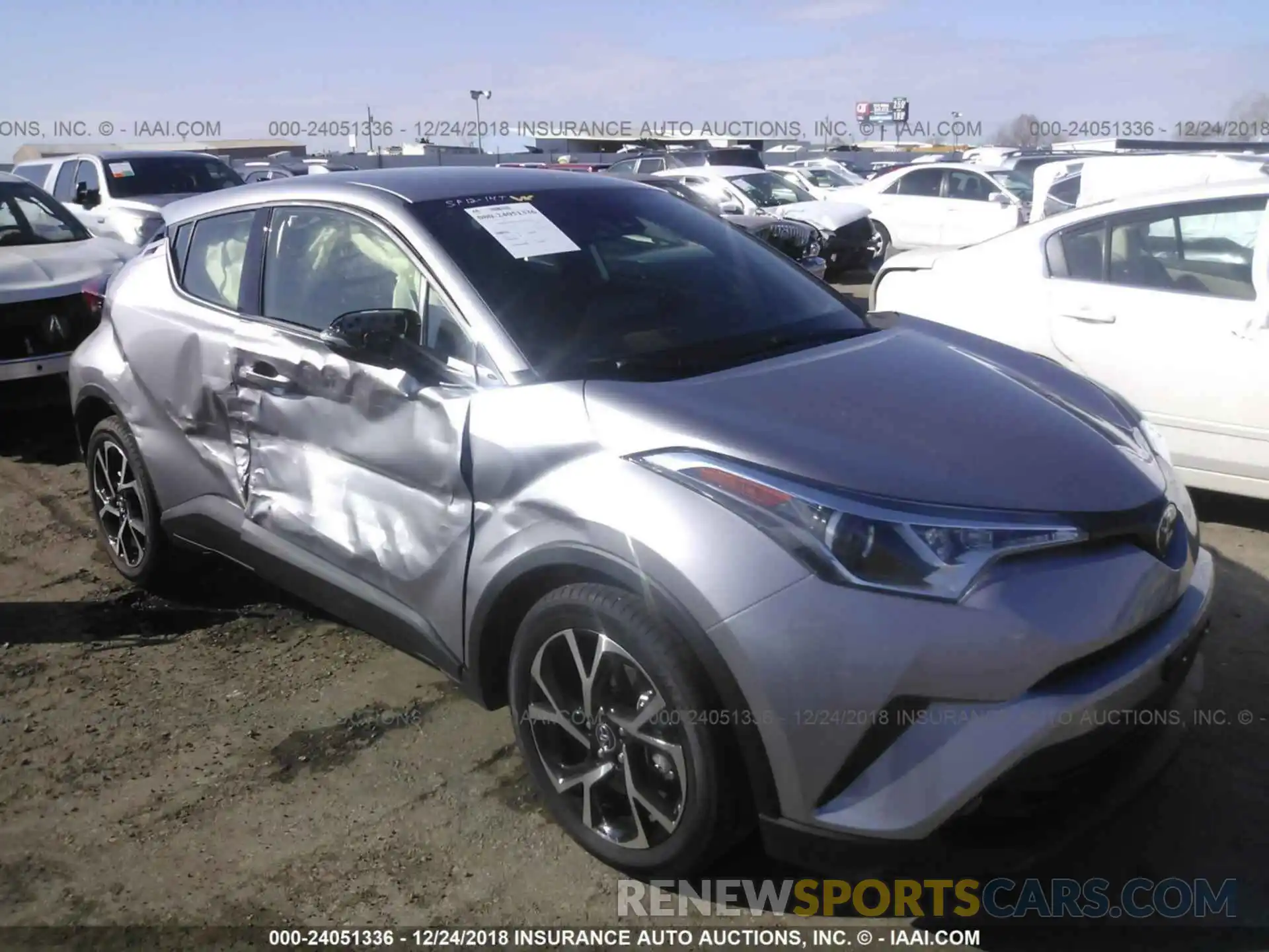 1 Photograph of a damaged car JTNKHMBX9K1020744 TOYOTA C-HR 2019