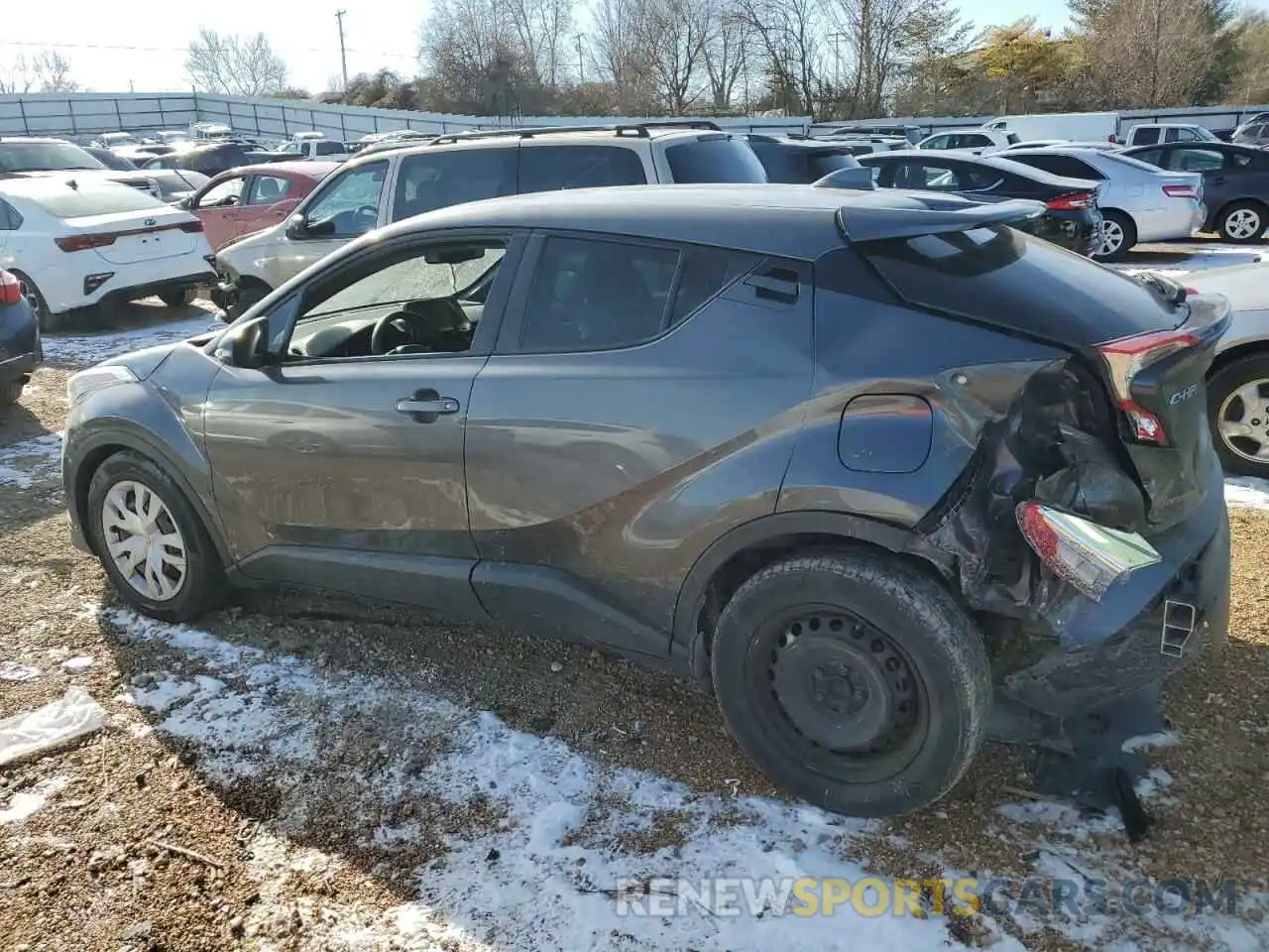 2 Photograph of a damaged car JTNKHMBX9K1024468 TOYOTA C-HR 2019