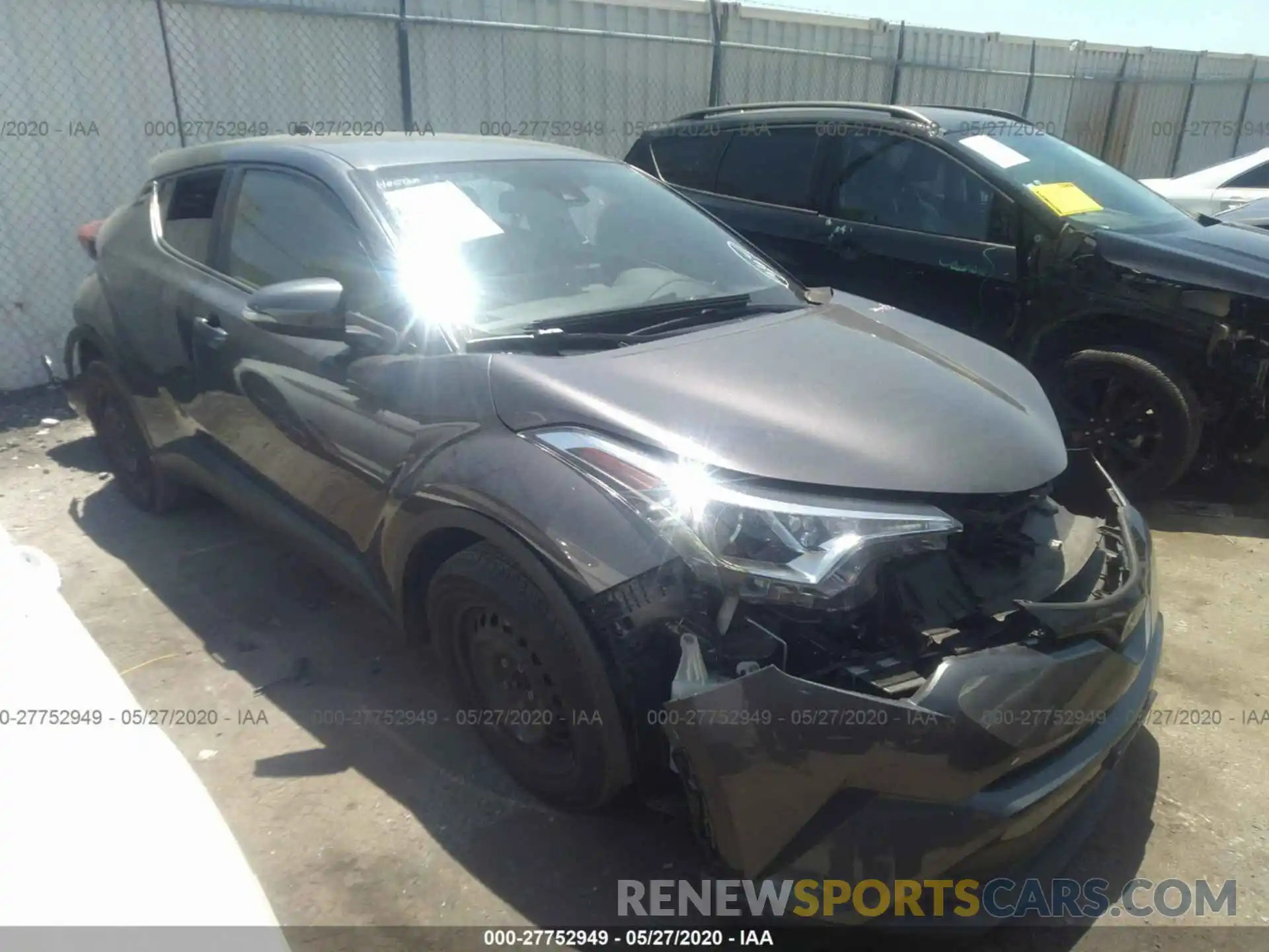 1 Photograph of a damaged car JTNKHMBX9K1025247 TOYOTA C-HR 2019