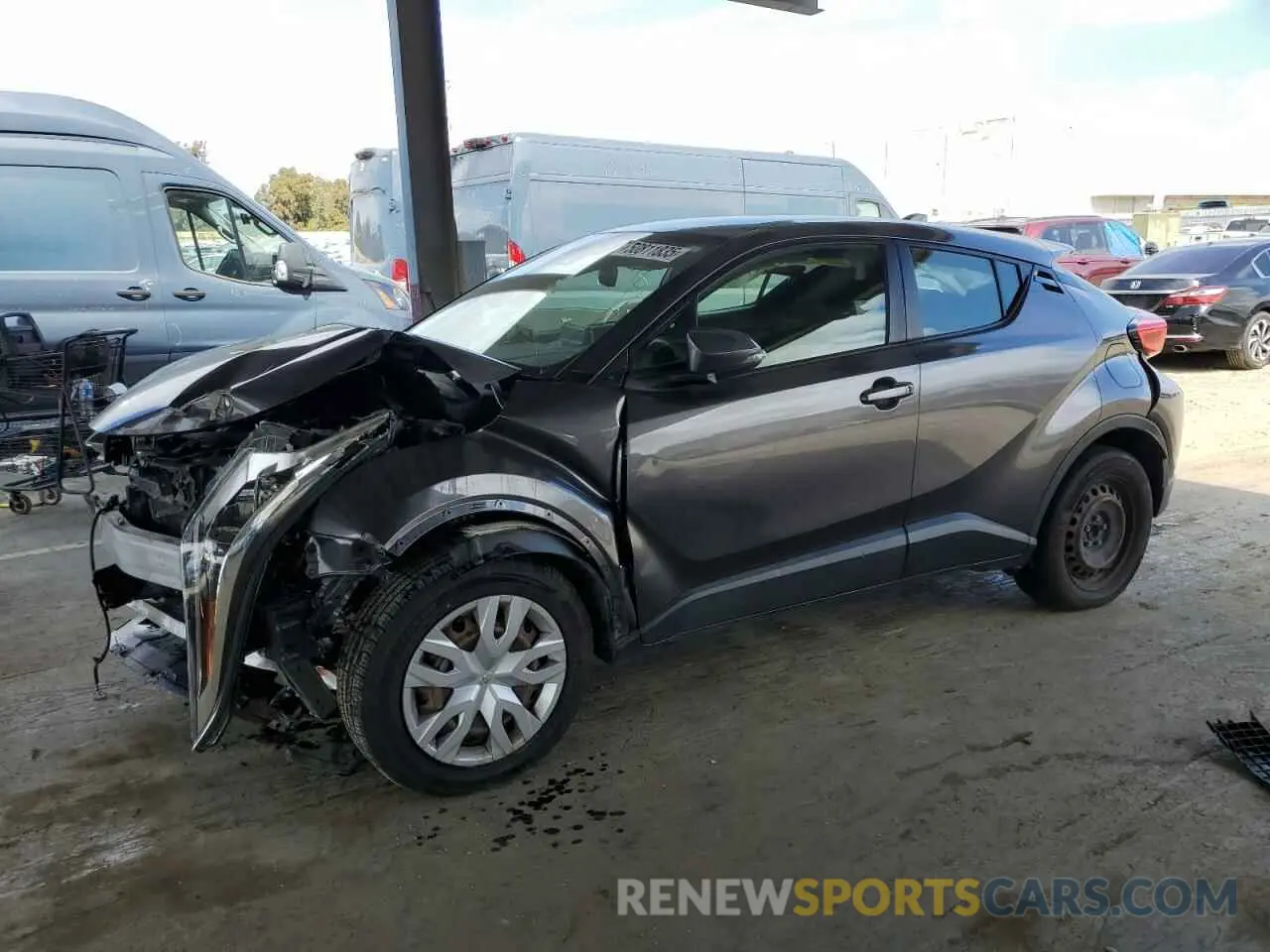 1 Photograph of a damaged car JTNKHMBX9K1026091 TOYOTA C-HR 2019