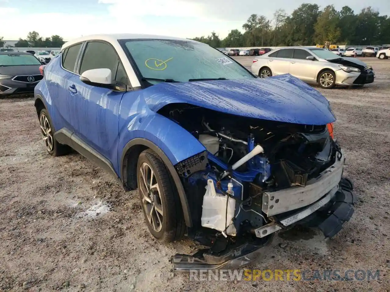 1 Photograph of a damaged car JTNKHMBX9K1027614 TOYOTA C-HR 2019