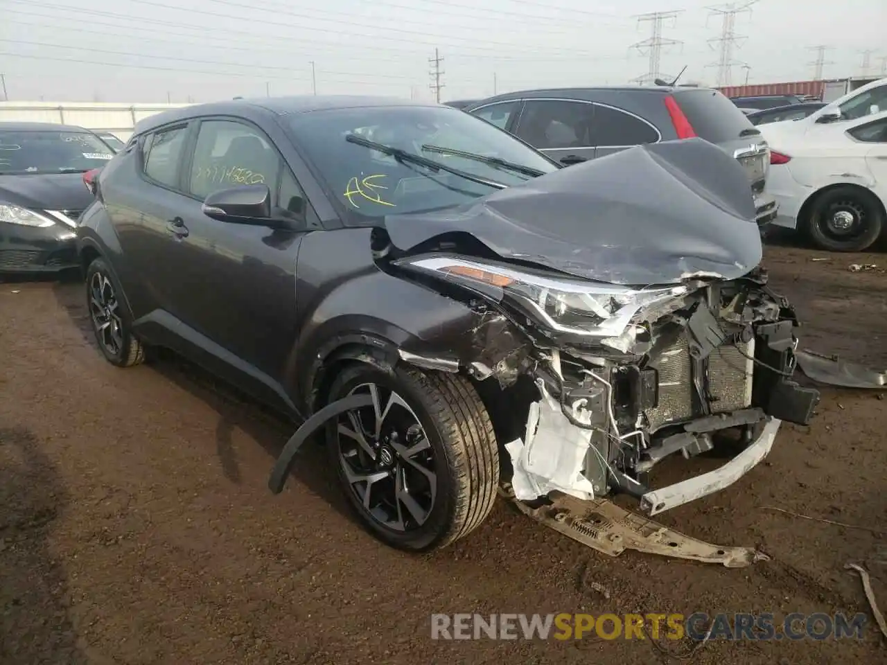 1 Photograph of a damaged car JTNKHMBX9K1033204 TOYOTA C-HR 2019