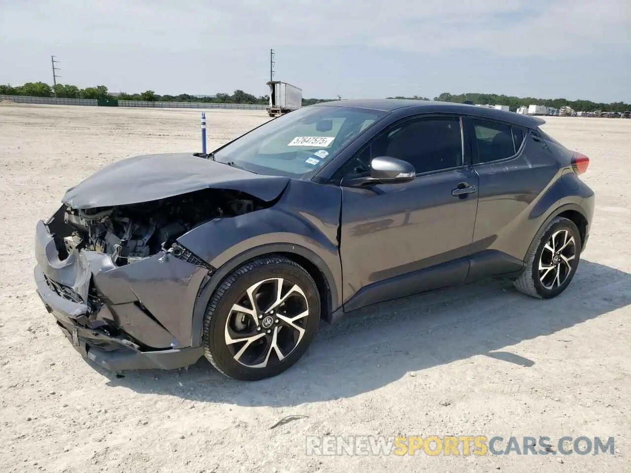 1 Photograph of a damaged car JTNKHMBX9K1034014 TOYOTA C-HR 2019