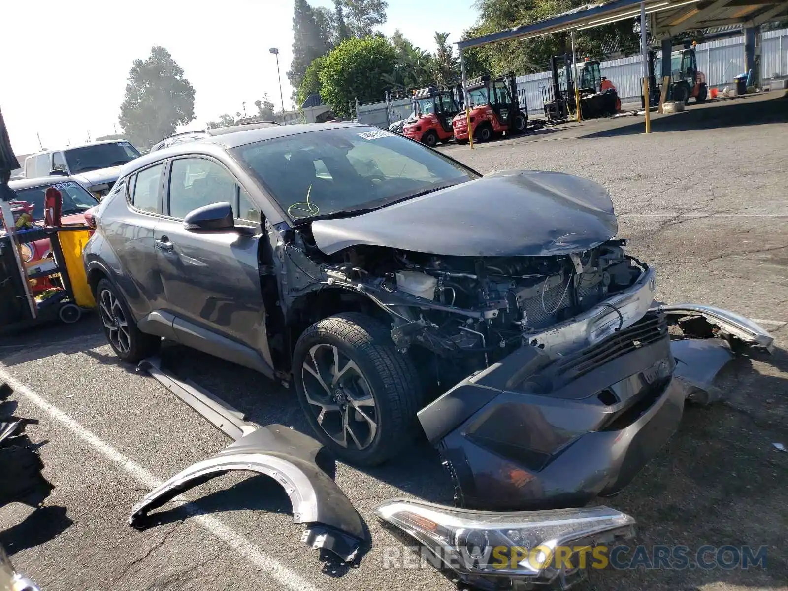 1 Photograph of a damaged car JTNKHMBX9K1041741 TOYOTA C-HR 2019