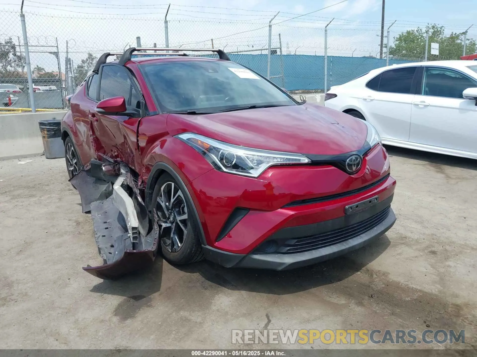 1 Photograph of a damaged car JTNKHMBX9K1046003 TOYOTA C-HR 2019