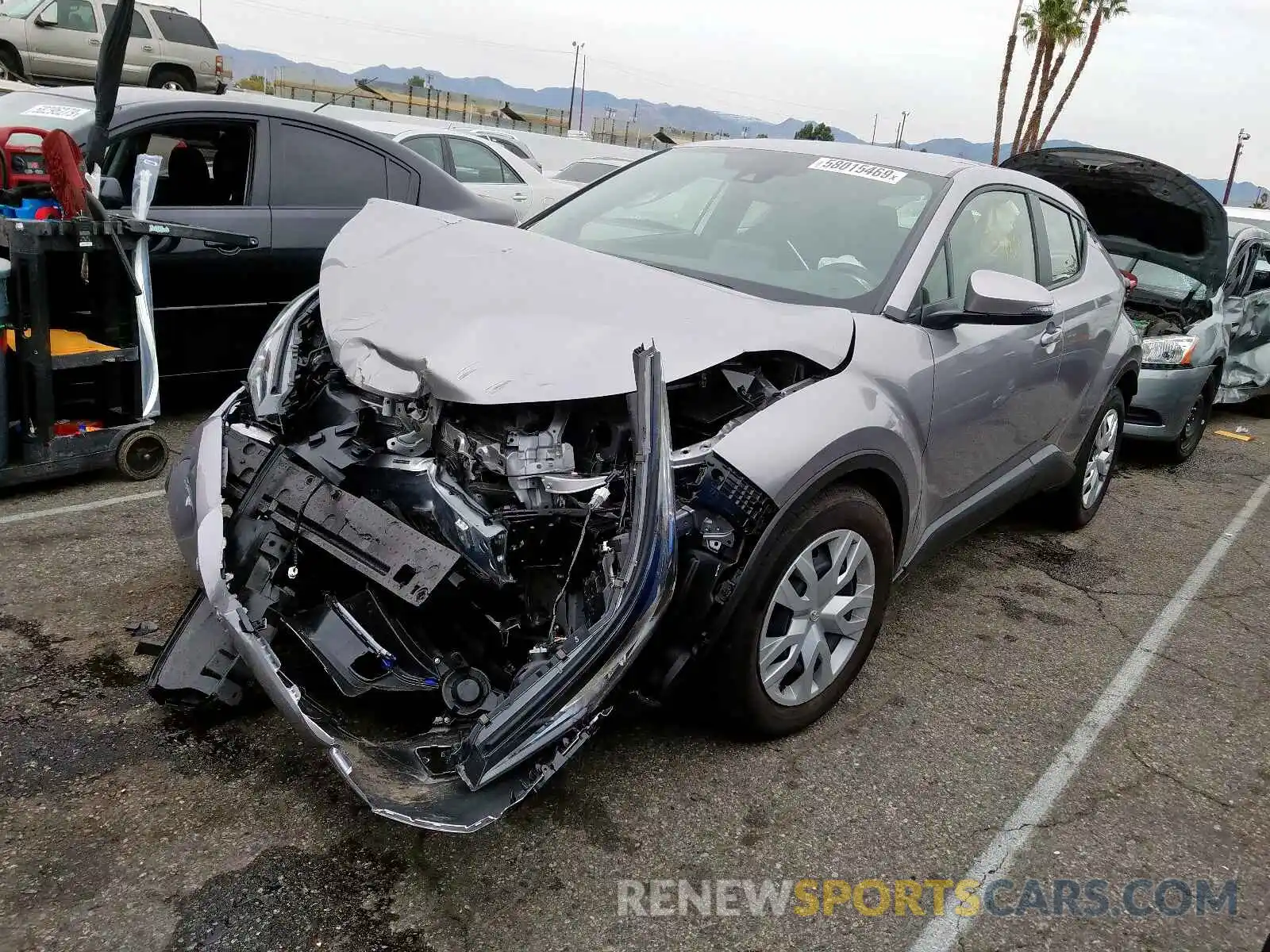 2 Photograph of a damaged car JTNKHMBX9K1048060 TOYOTA C-HR 2019