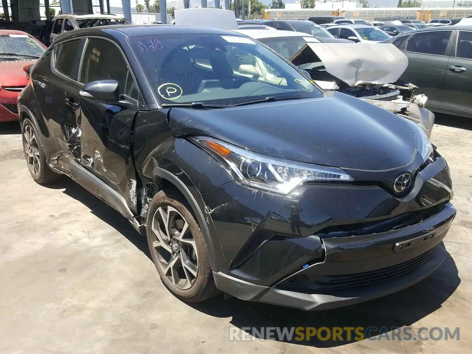 1 Photograph of a damaged car JTNKHMBX9K1049144 TOYOTA C-HR 2019