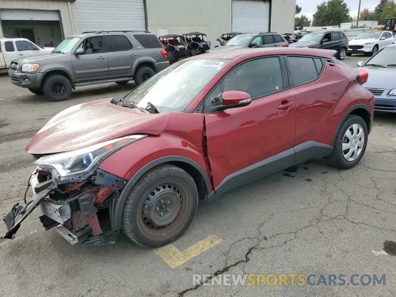 1 Photograph of a damaged car JTNKHMBX9K1050360 TOYOTA C-HR 2019
