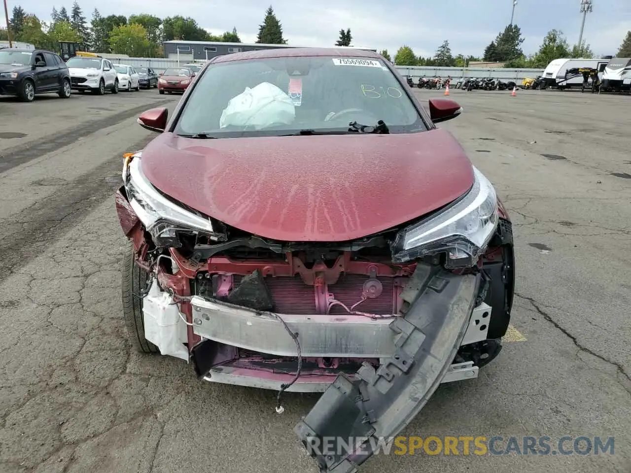 5 Photograph of a damaged car JTNKHMBX9K1050360 TOYOTA C-HR 2019