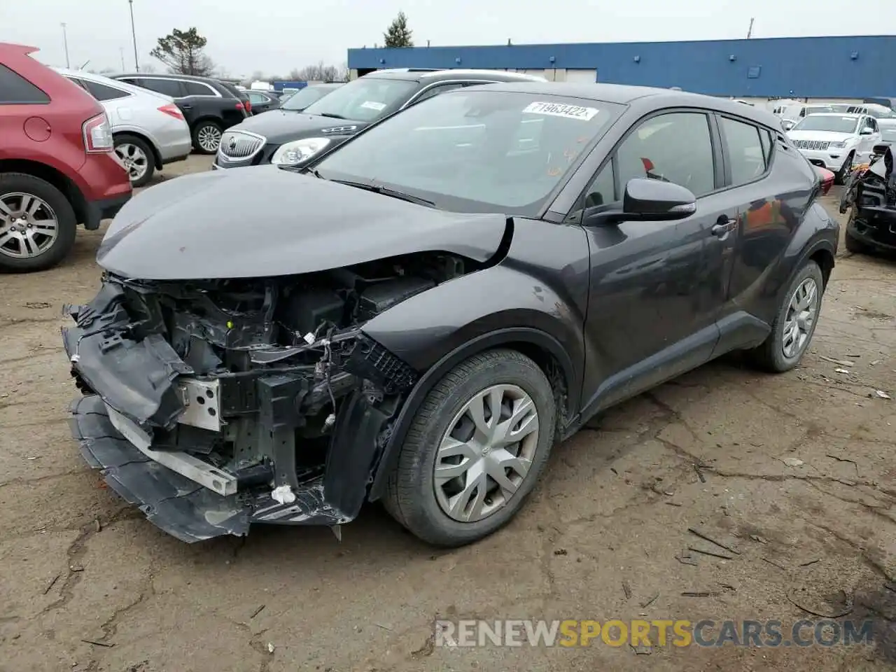 1 Photograph of a damaged car JTNKHMBX9K1054246 TOYOTA C-HR 2019