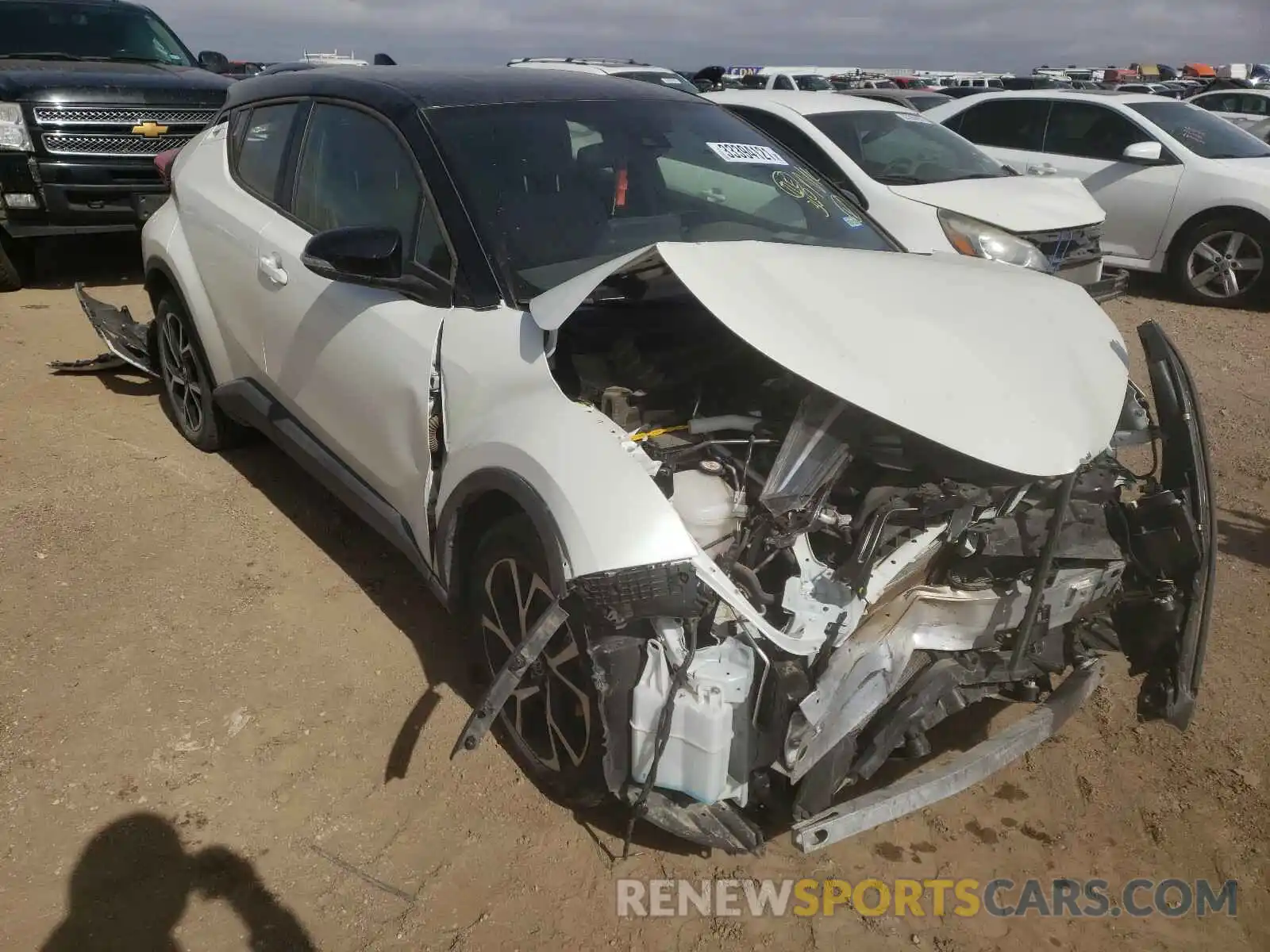 1 Photograph of a damaged car JTNKHMBX9K1058796 TOYOTA C-HR 2019