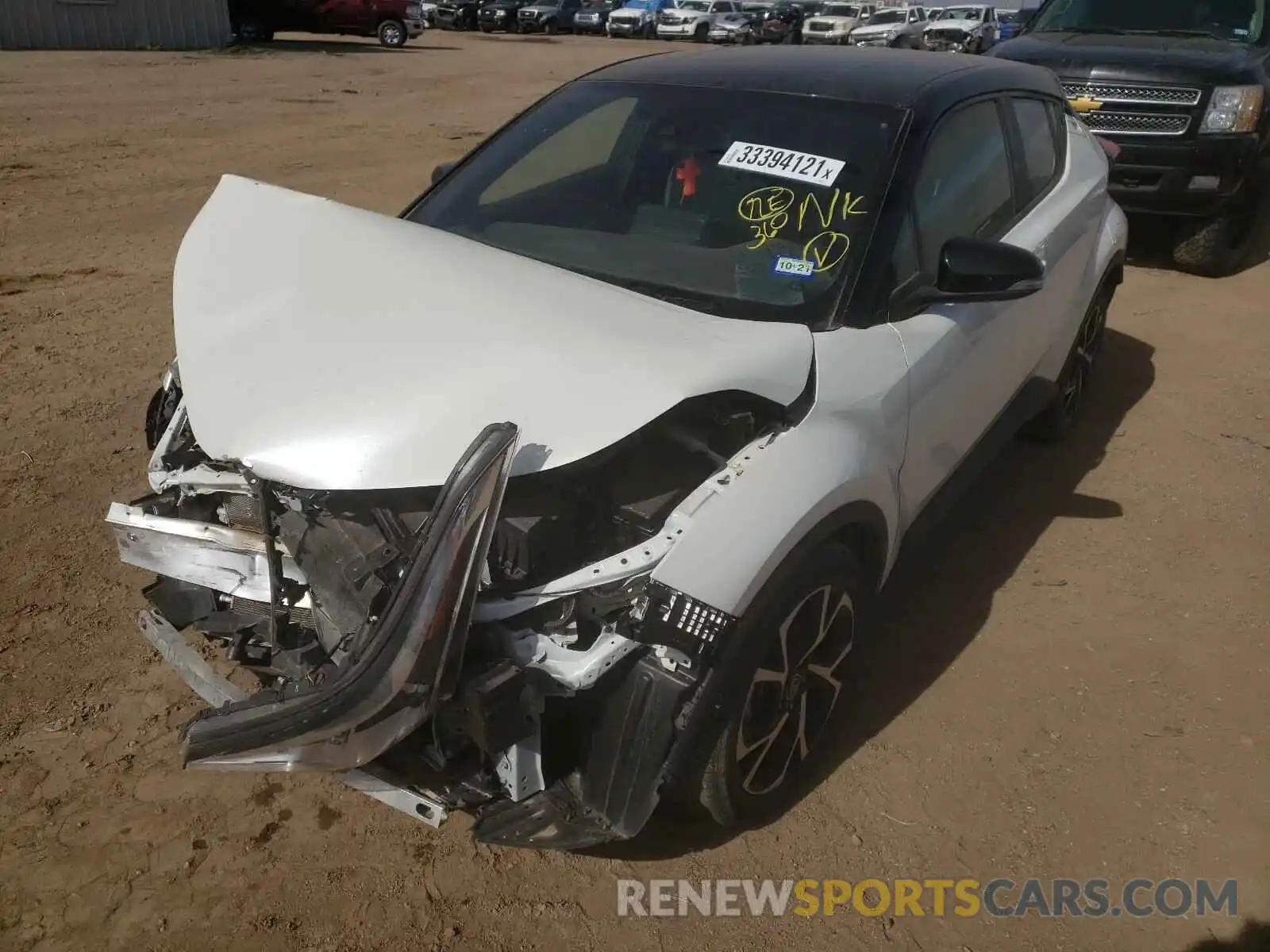 2 Photograph of a damaged car JTNKHMBX9K1058796 TOYOTA C-HR 2019