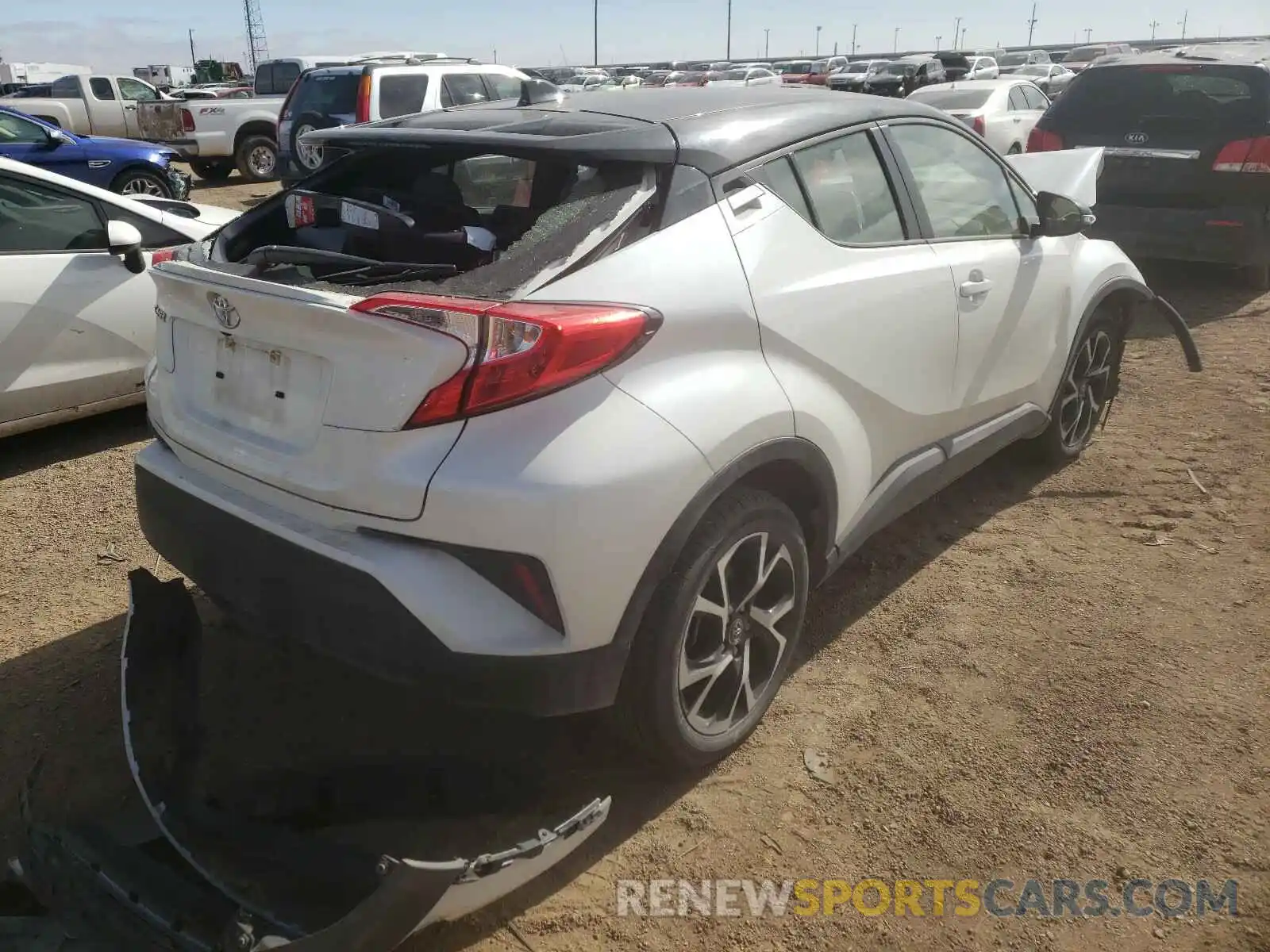 4 Photograph of a damaged car JTNKHMBX9K1058796 TOYOTA C-HR 2019