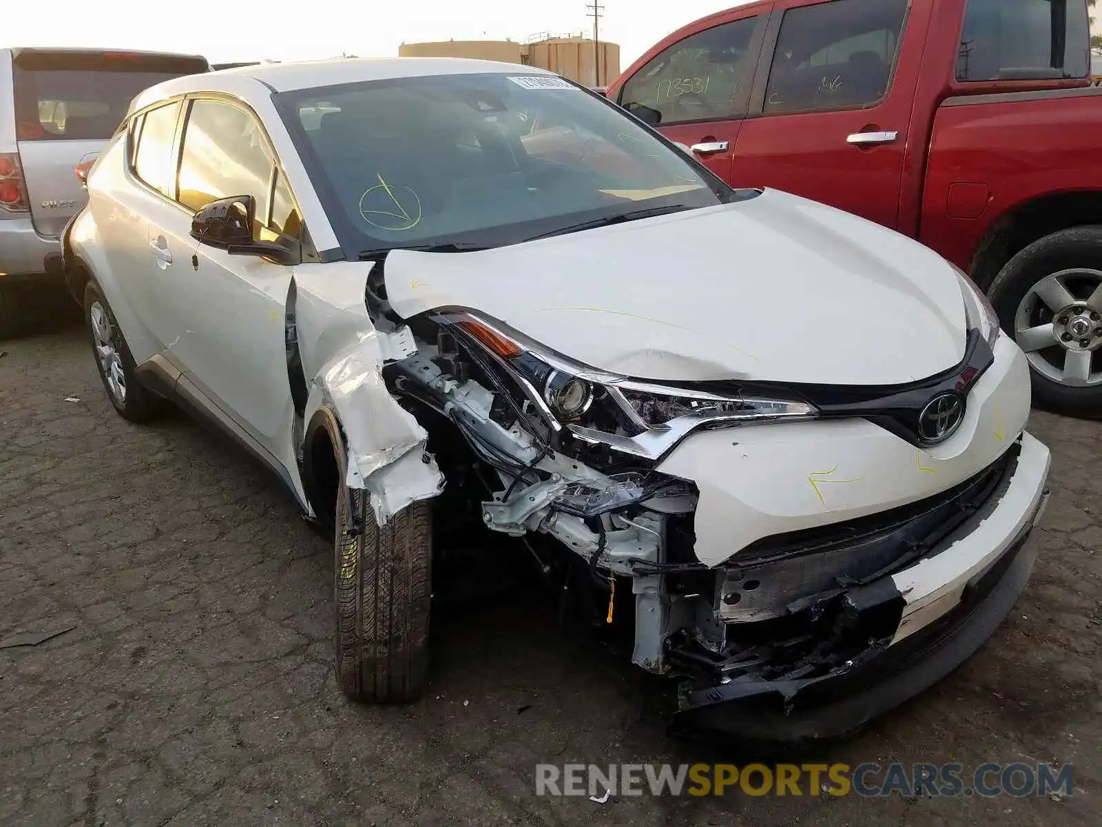 1 Photograph of a damaged car JTNKHMBX9K1059110 TOYOTA C-HR 2019