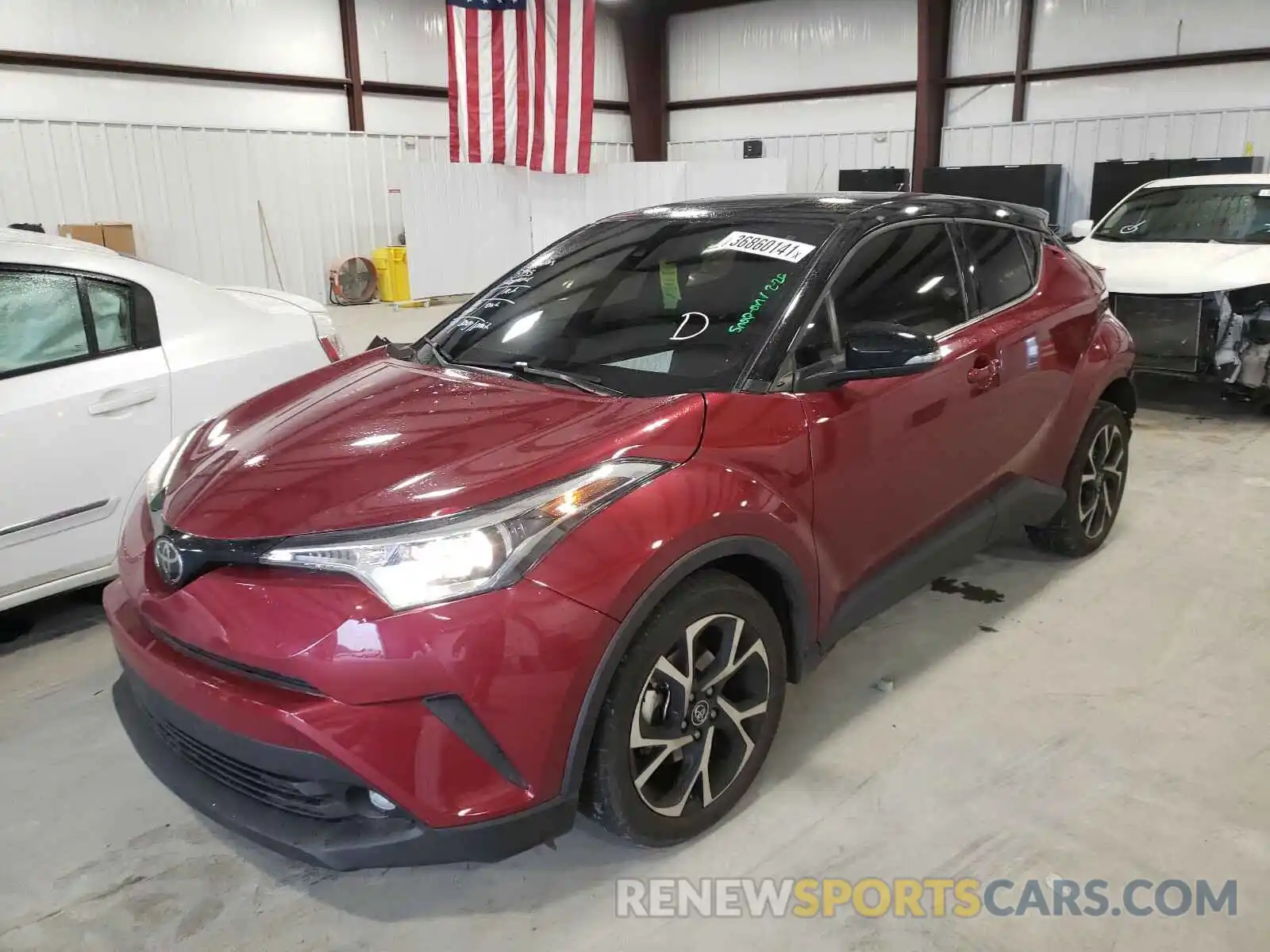 2 Photograph of a damaged car JTNKHMBX9K1060760 TOYOTA C-HR 2019