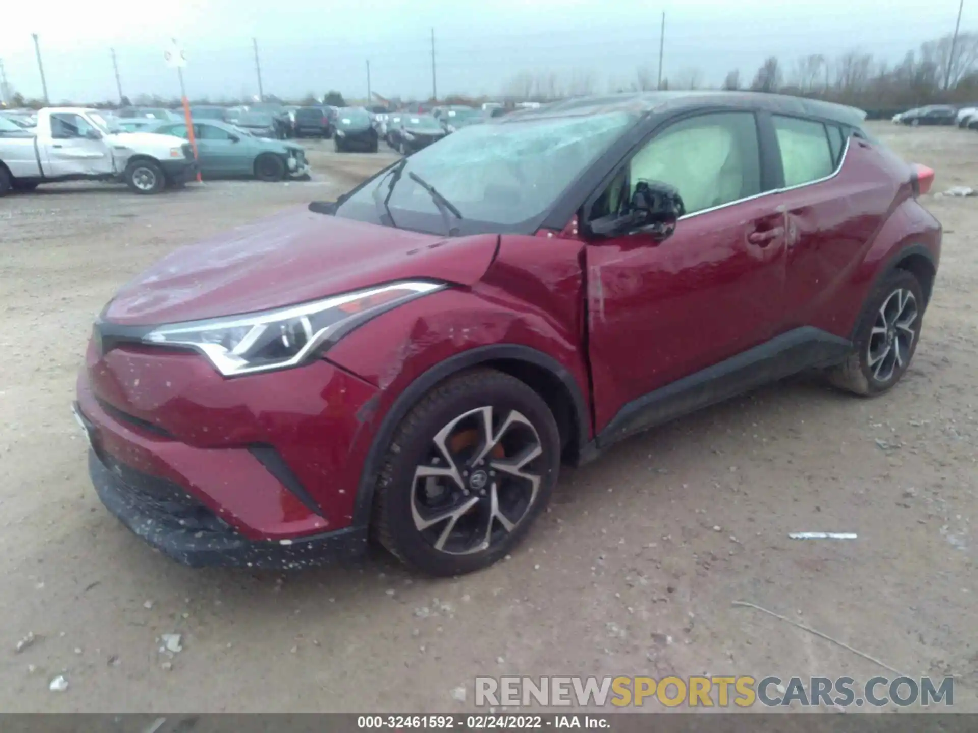 2 Photograph of a damaged car JTNKHMBX9K1061214 TOYOTA C-HR 2019