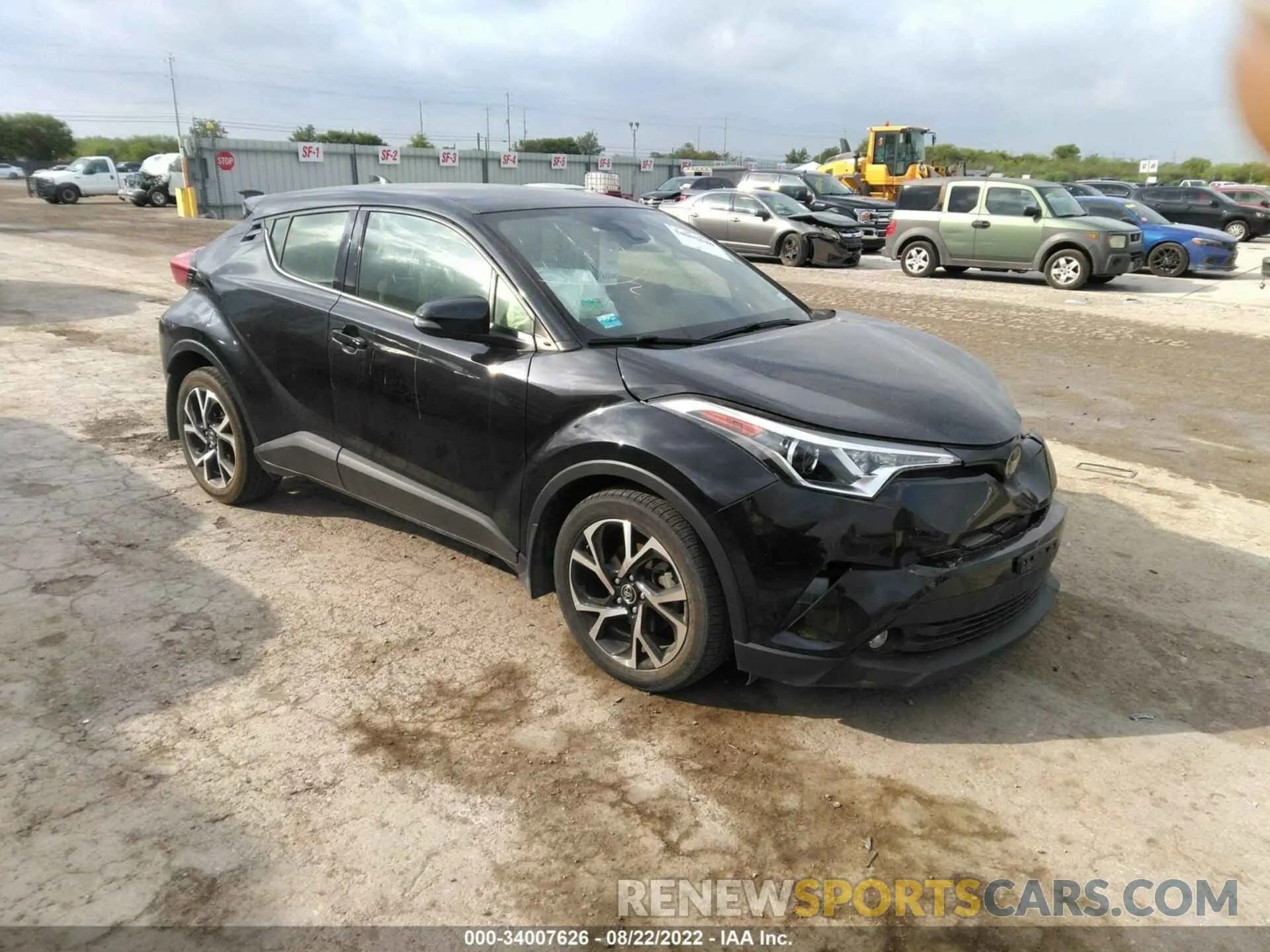 1 Photograph of a damaged car JTNKHMBX9K1062184 TOYOTA C-HR 2019