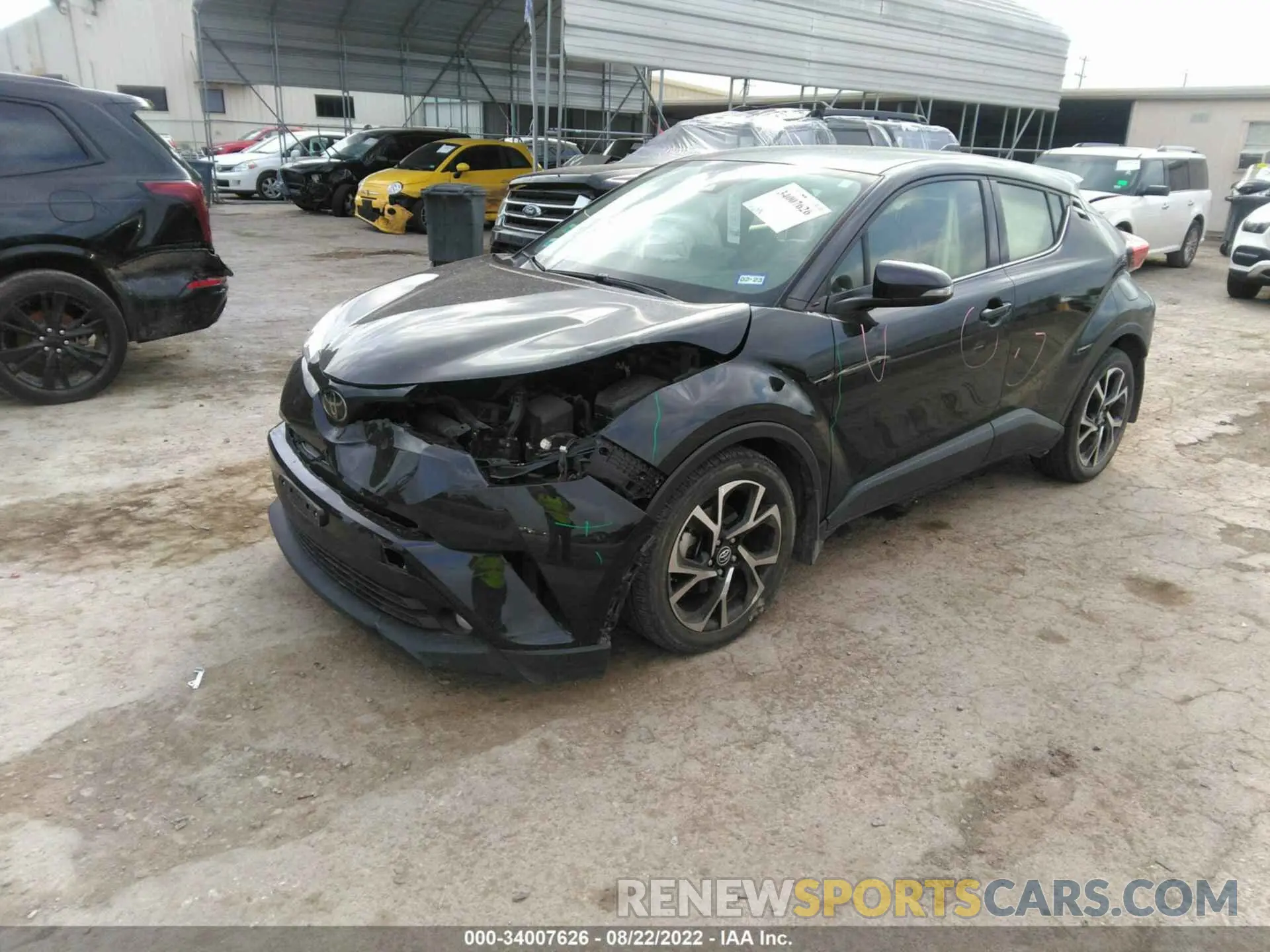 2 Photograph of a damaged car JTNKHMBX9K1062184 TOYOTA C-HR 2019