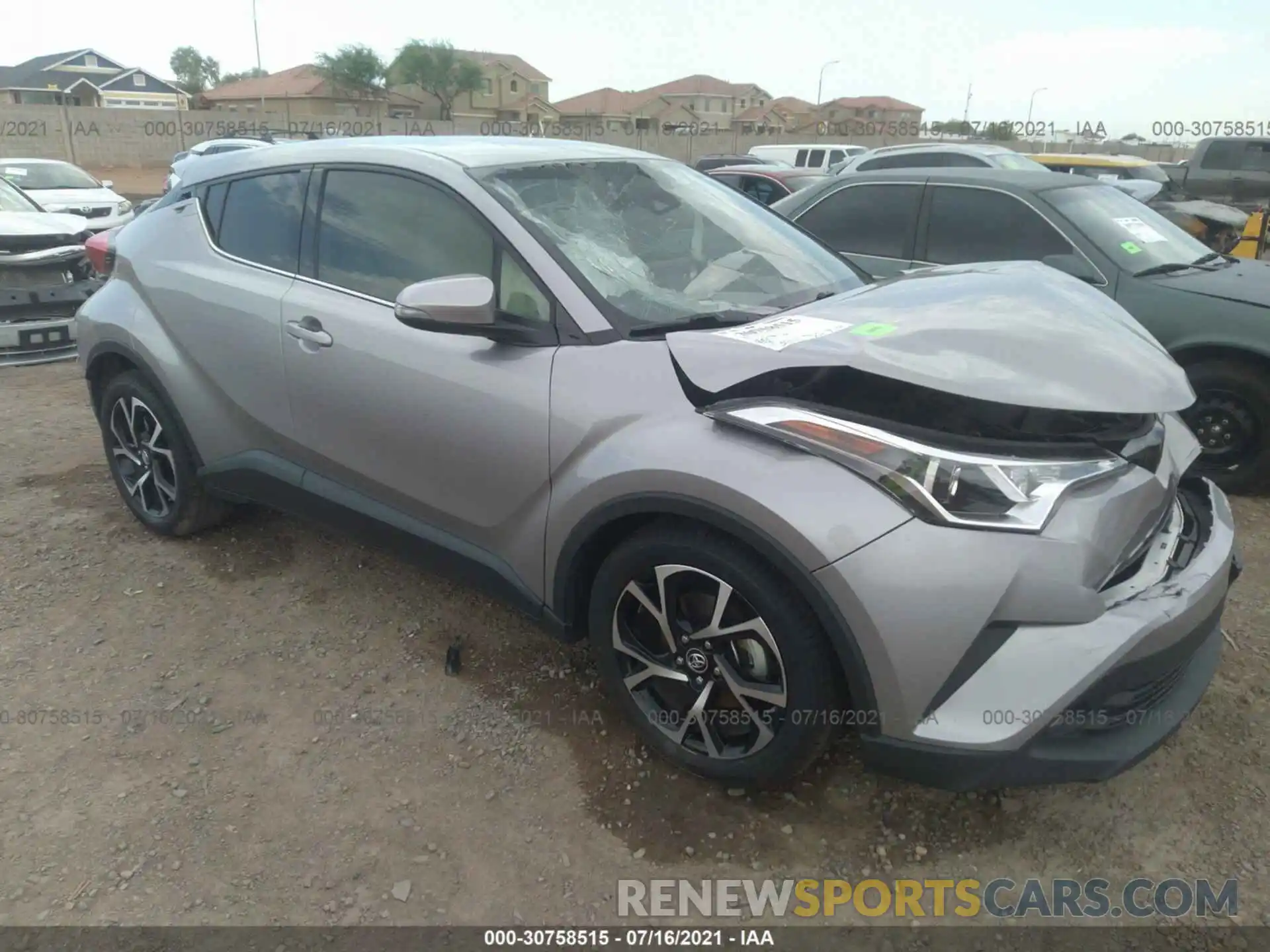 1 Photograph of a damaged car JTNKHMBXXK1016704 TOYOTA C-HR 2019