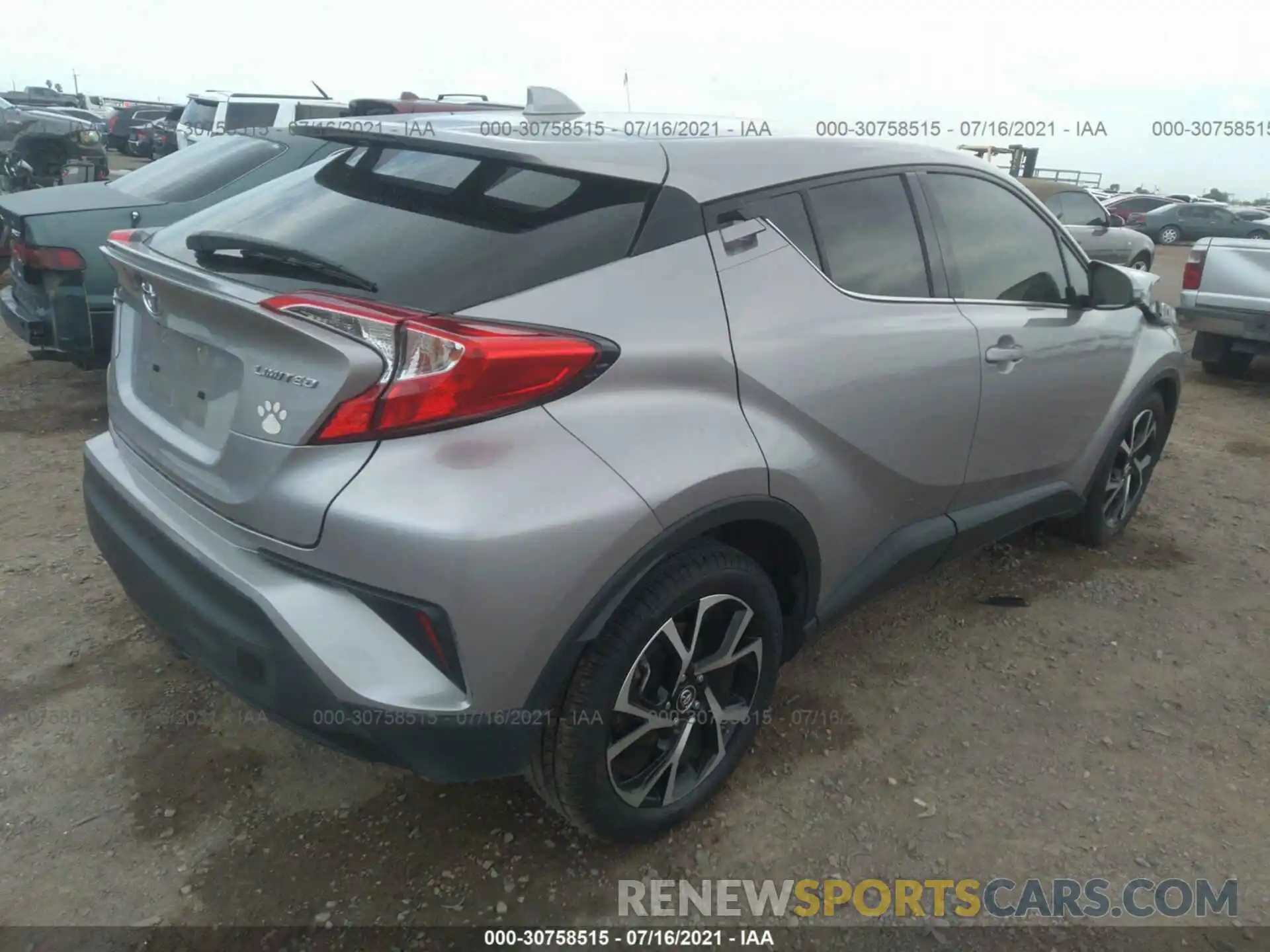 4 Photograph of a damaged car JTNKHMBXXK1016704 TOYOTA C-HR 2019