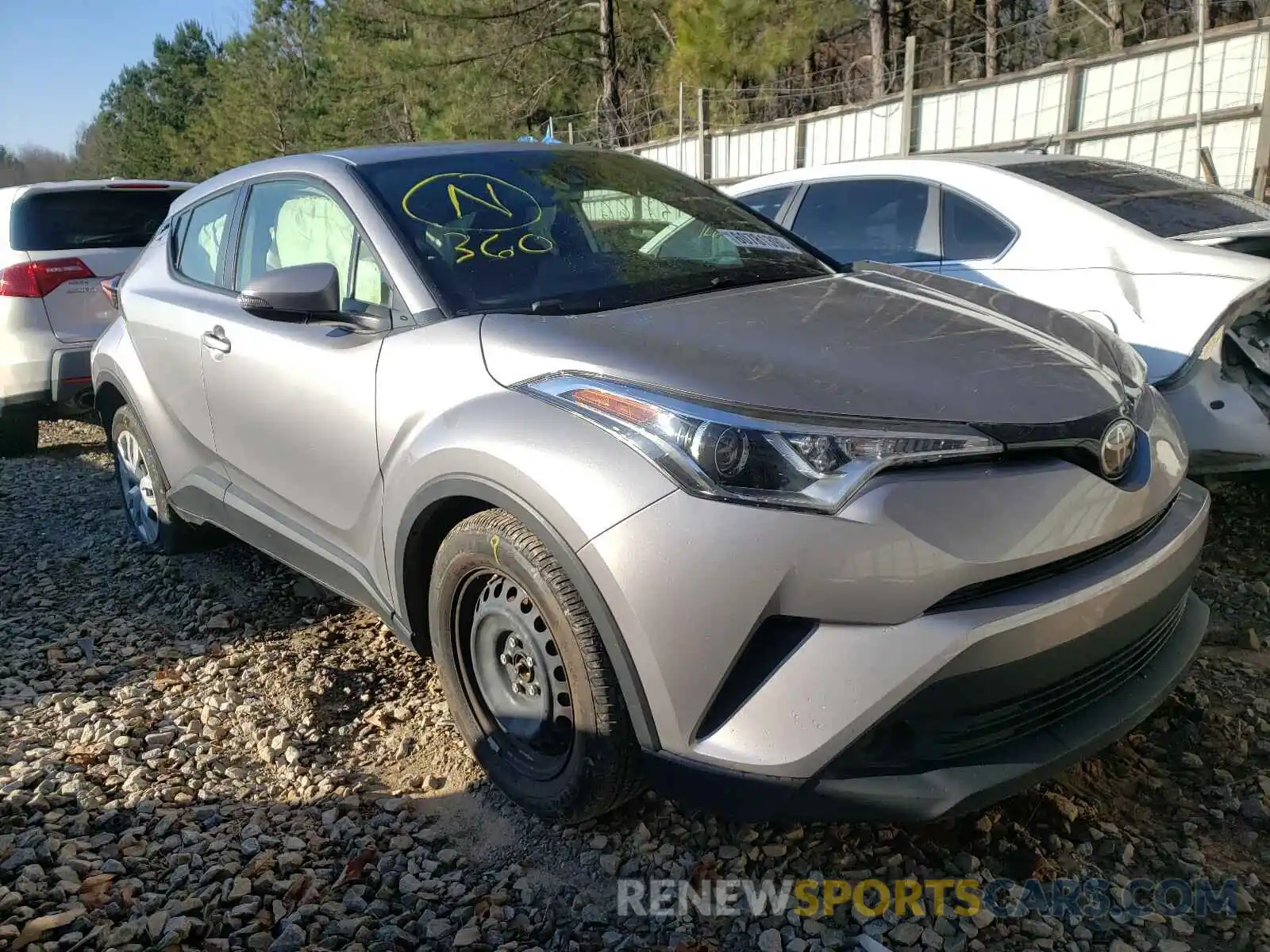 1 Photograph of a damaged car JTNKHMBXXK1018257 TOYOTA C-HR 2019