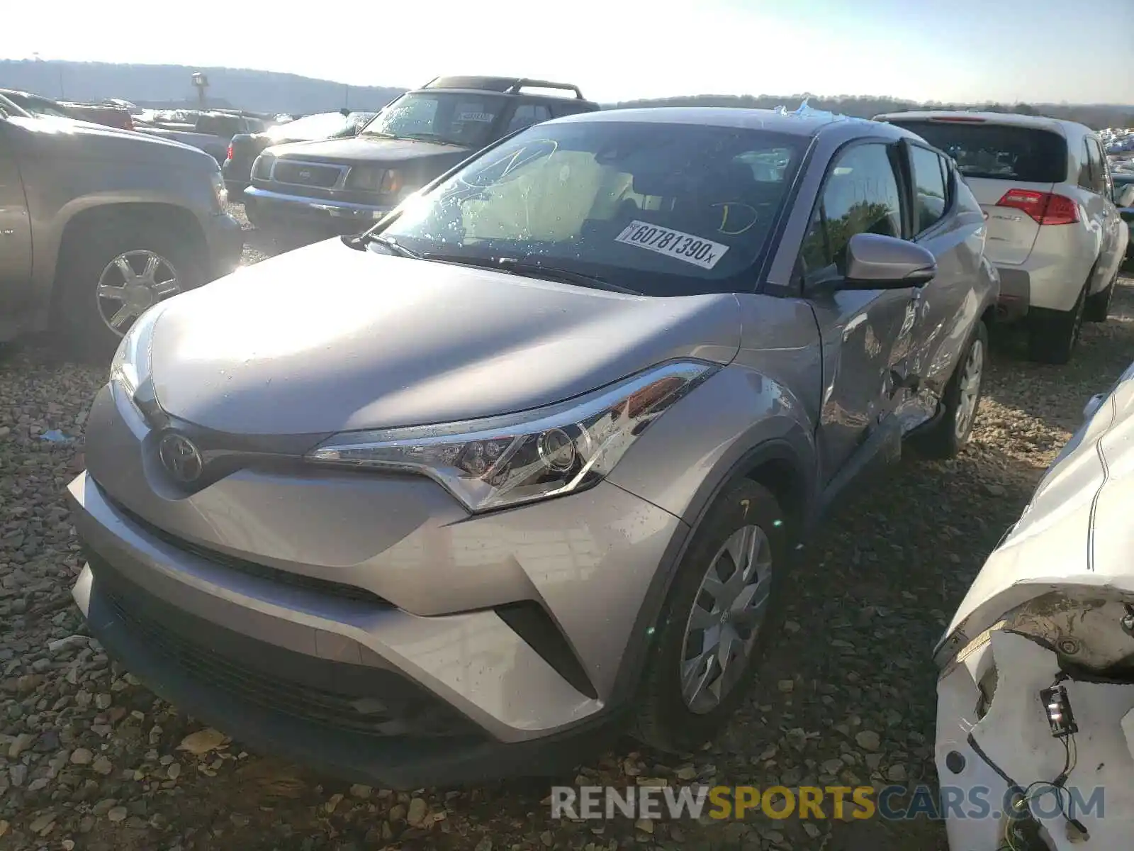 2 Photograph of a damaged car JTNKHMBXXK1018257 TOYOTA C-HR 2019