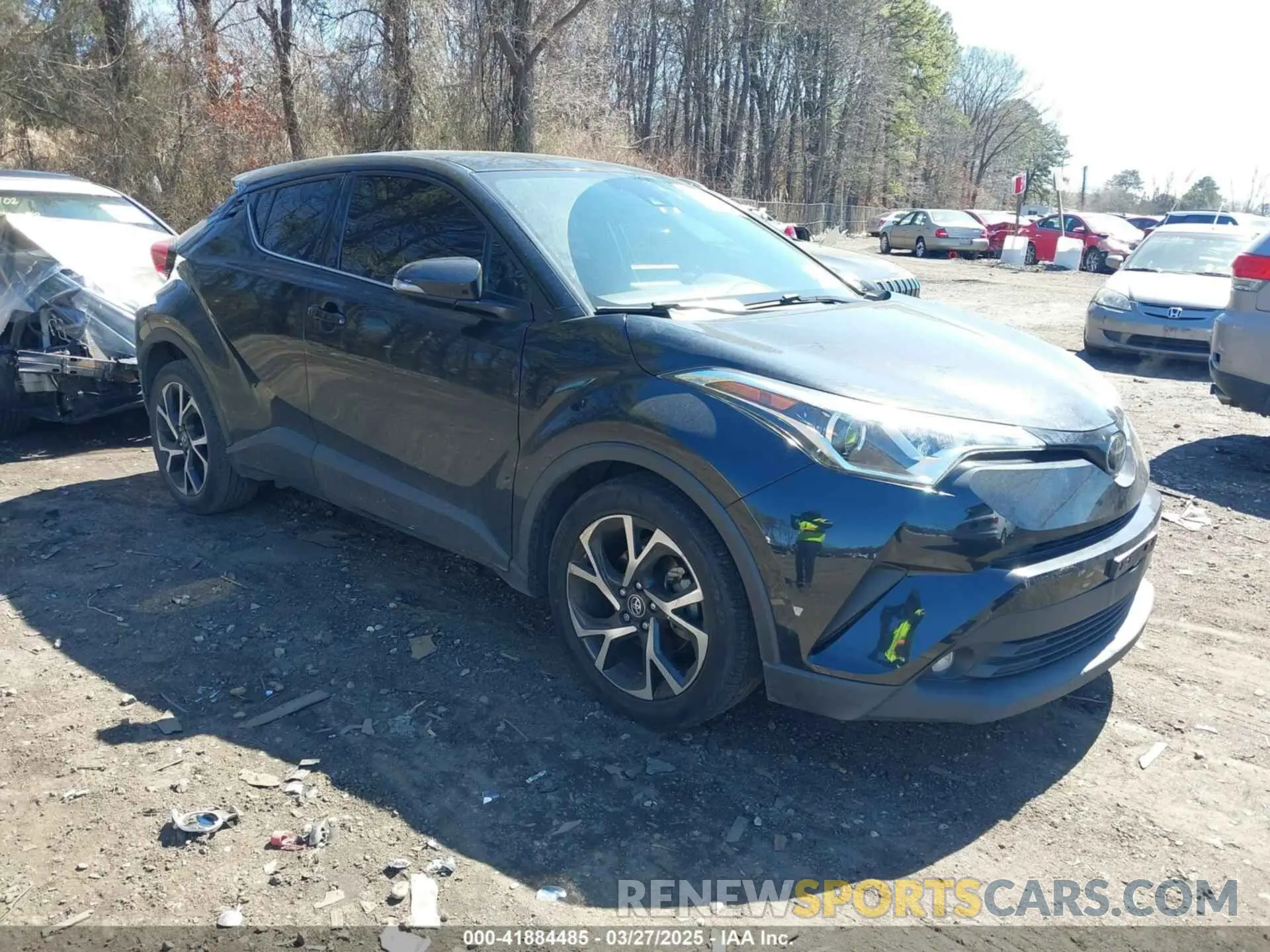 1 Photograph of a damaged car JTNKHMBXXK1019814 TOYOTA C-HR 2019