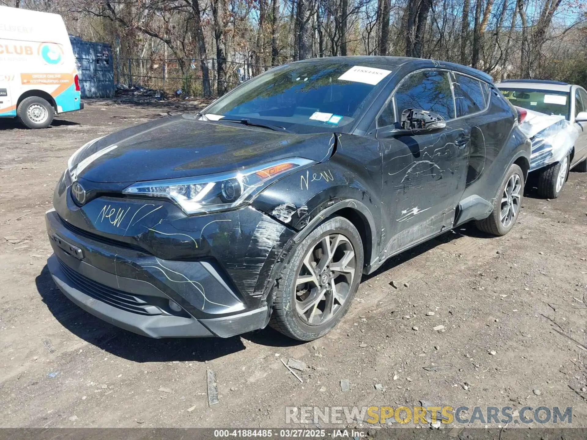 2 Photograph of a damaged car JTNKHMBXXK1019814 TOYOTA C-HR 2019