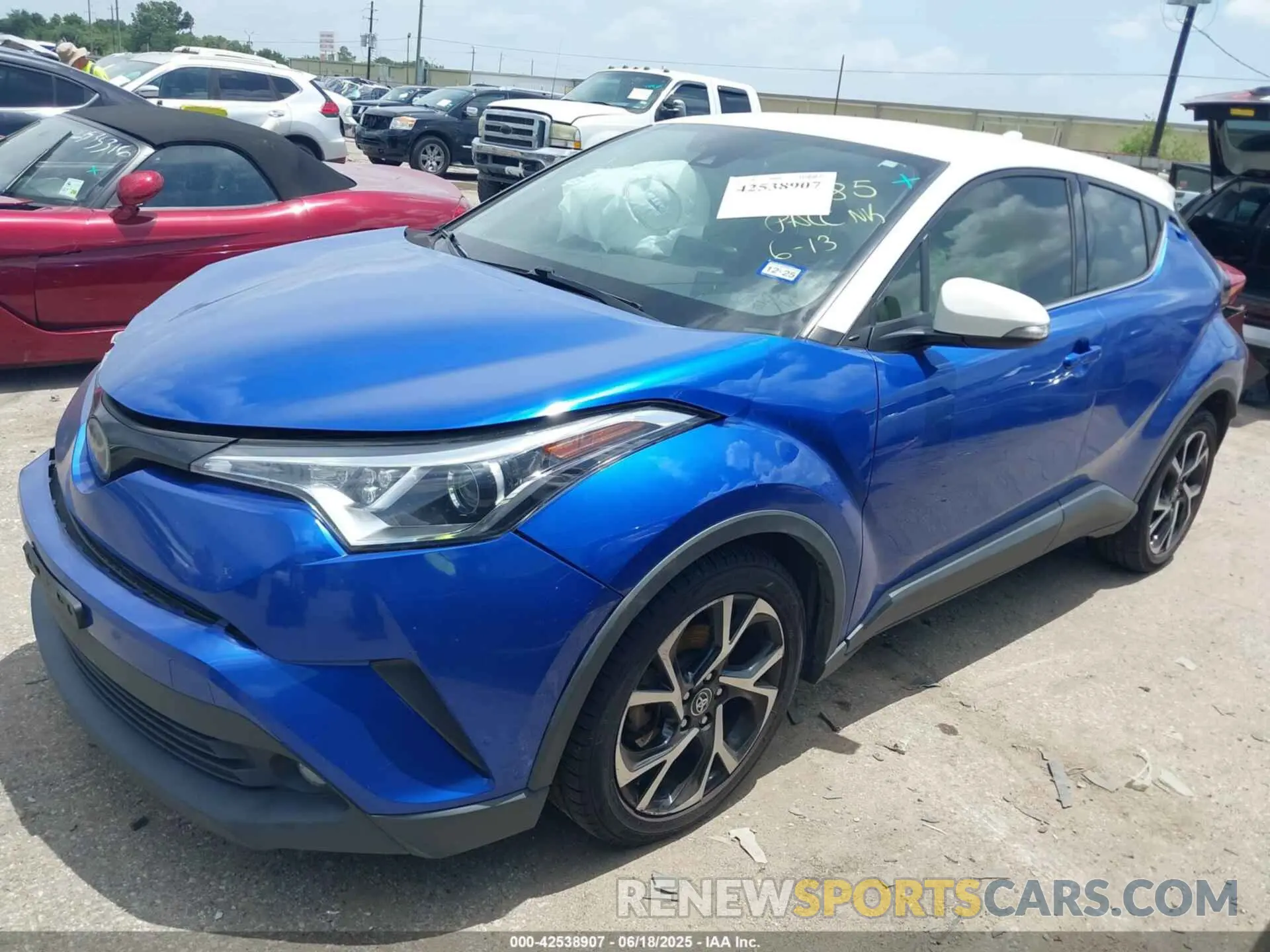 2 Photograph of a damaged car JTNKHMBXXK1020459 TOYOTA C-HR 2019