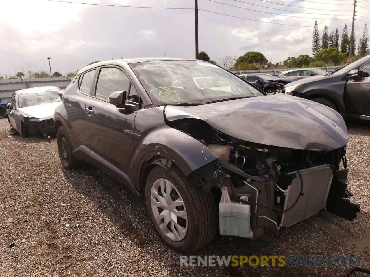 1 Photograph of a damaged car JTNKHMBXXK1022437 TOYOTA C-HR 2019