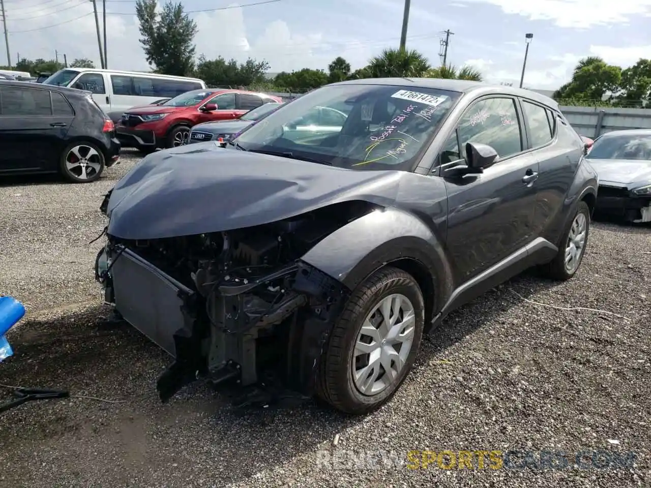 2 Photograph of a damaged car JTNKHMBXXK1022437 TOYOTA C-HR 2019