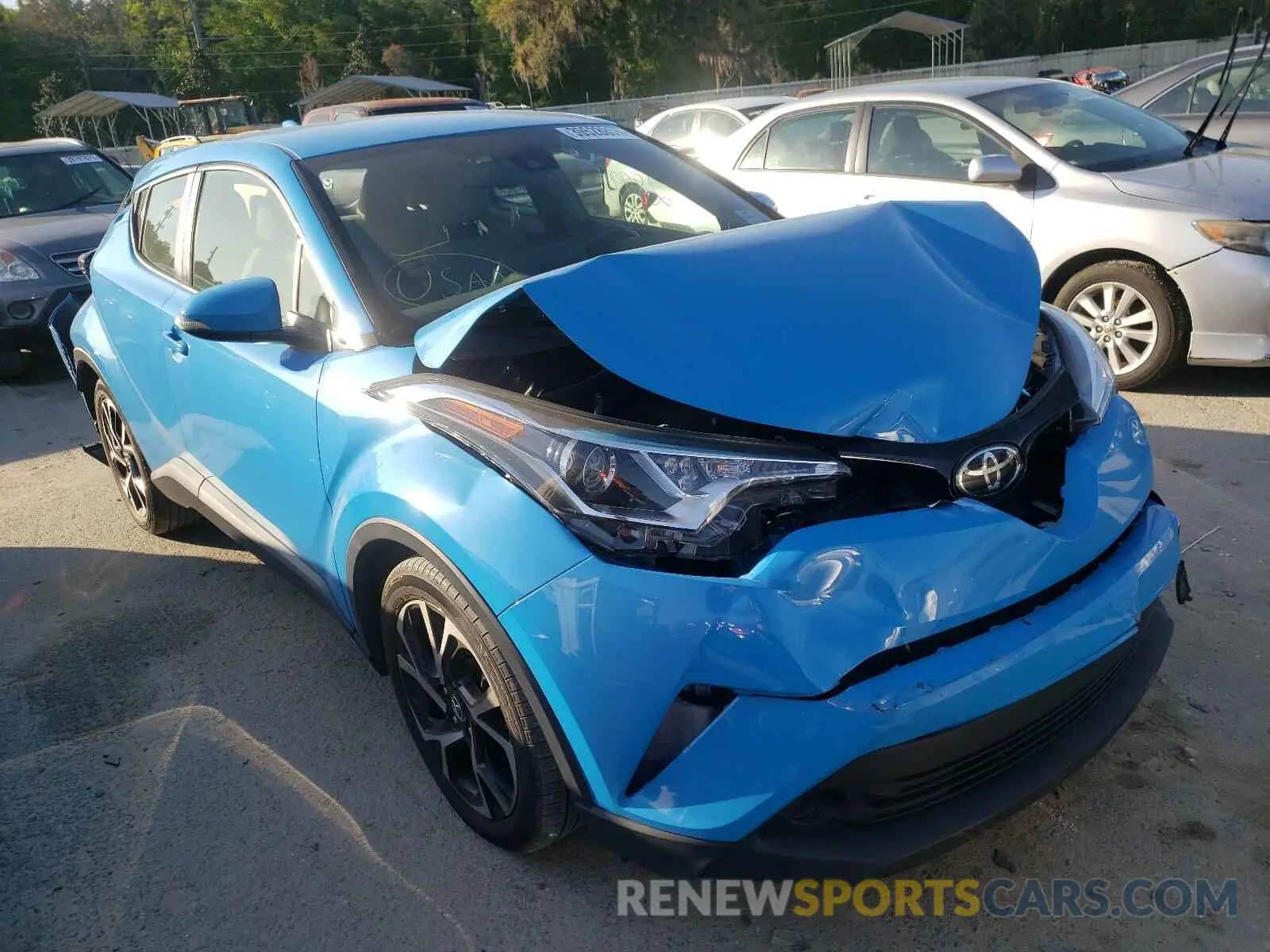 1 Photograph of a damaged car JTNKHMBXXK1025600 TOYOTA C-HR 2019