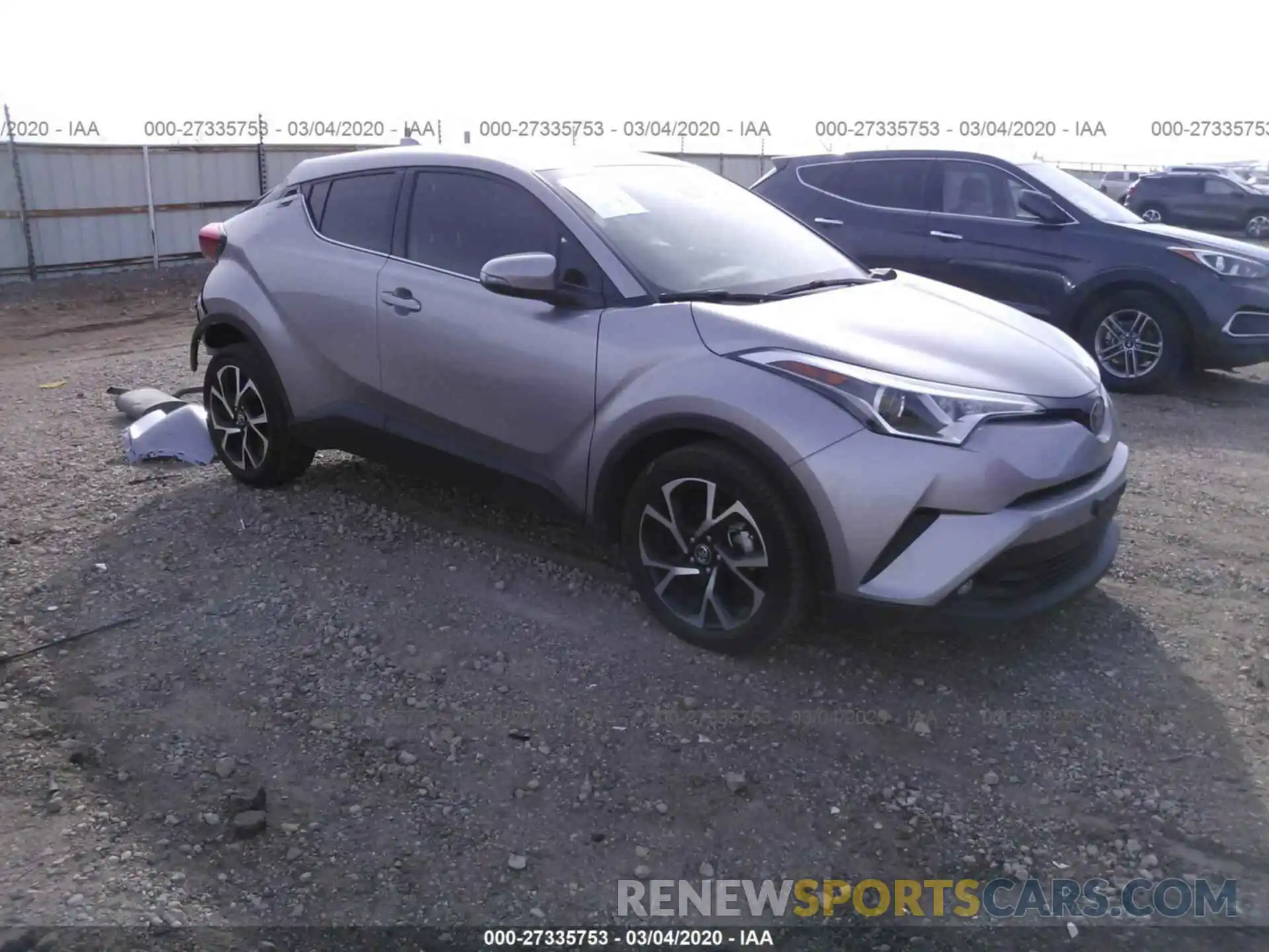 1 Photograph of a damaged car JTNKHMBXXK1026164 TOYOTA C-HR 2019